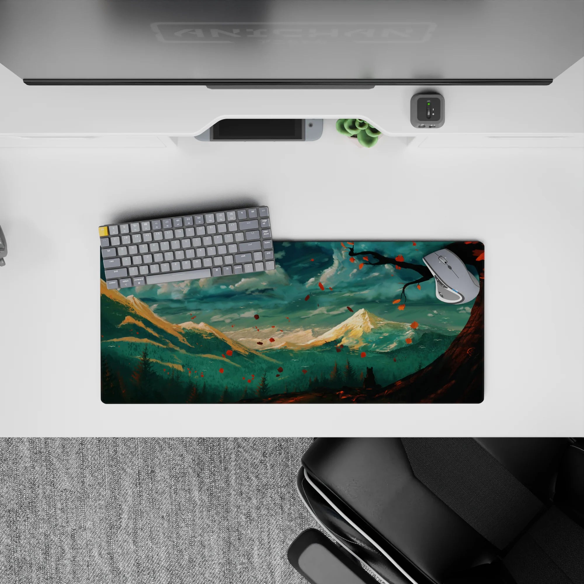 Fantasy Landscapes Deskmat | Mousepad | Deskpad - Autumn Breeze Peaks