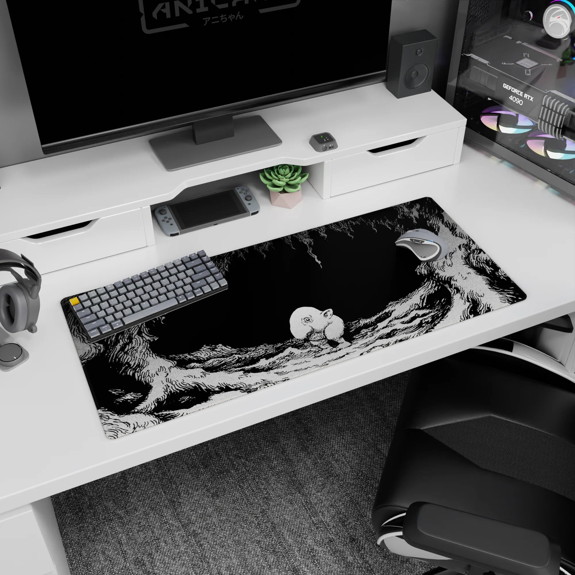 Berserk Deskmat | Mousepad | Deskpad - Lonely in the Abyss - AniChan