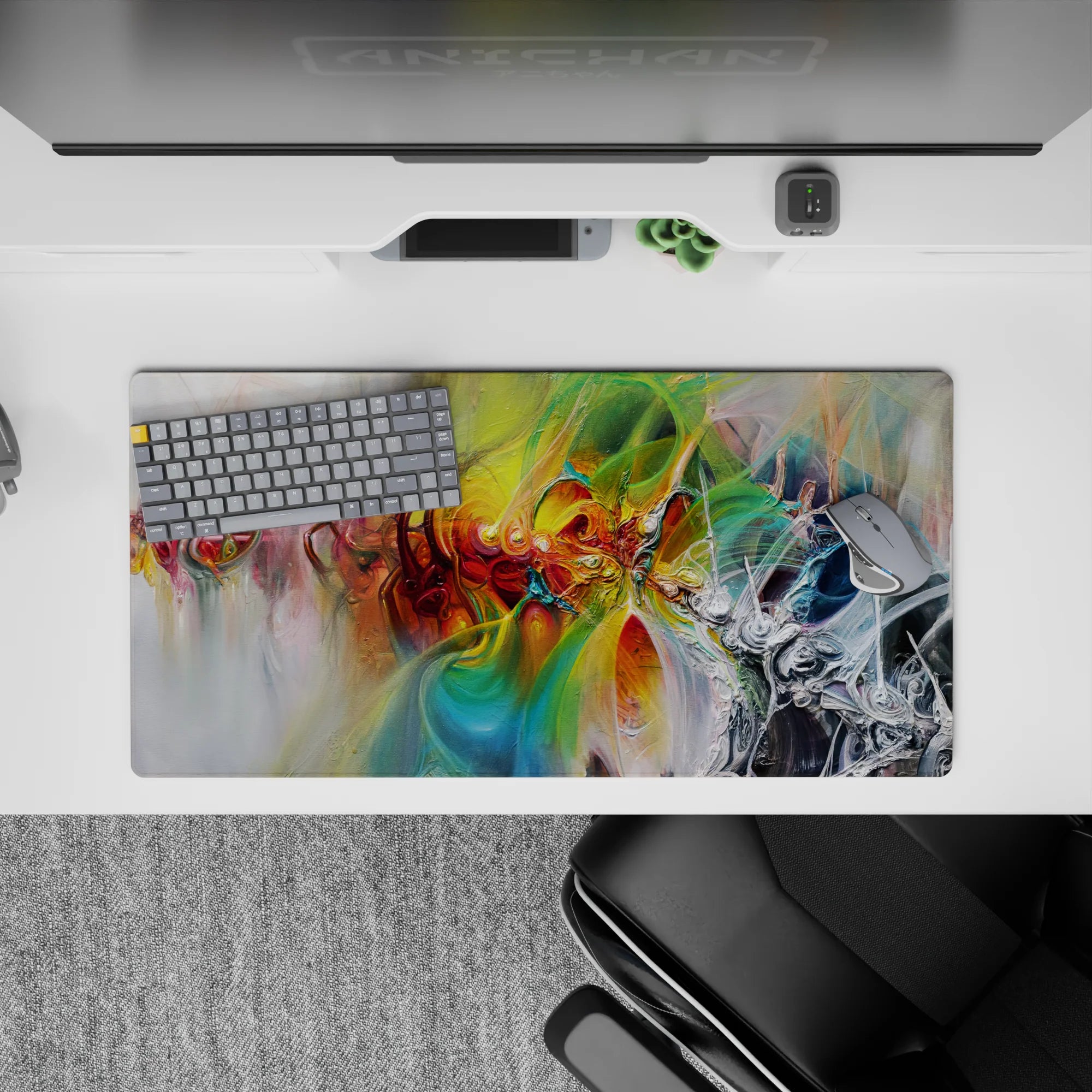 Abstract Deskmat | Mousepad | Deskpad - Vivid Motion - AniChan