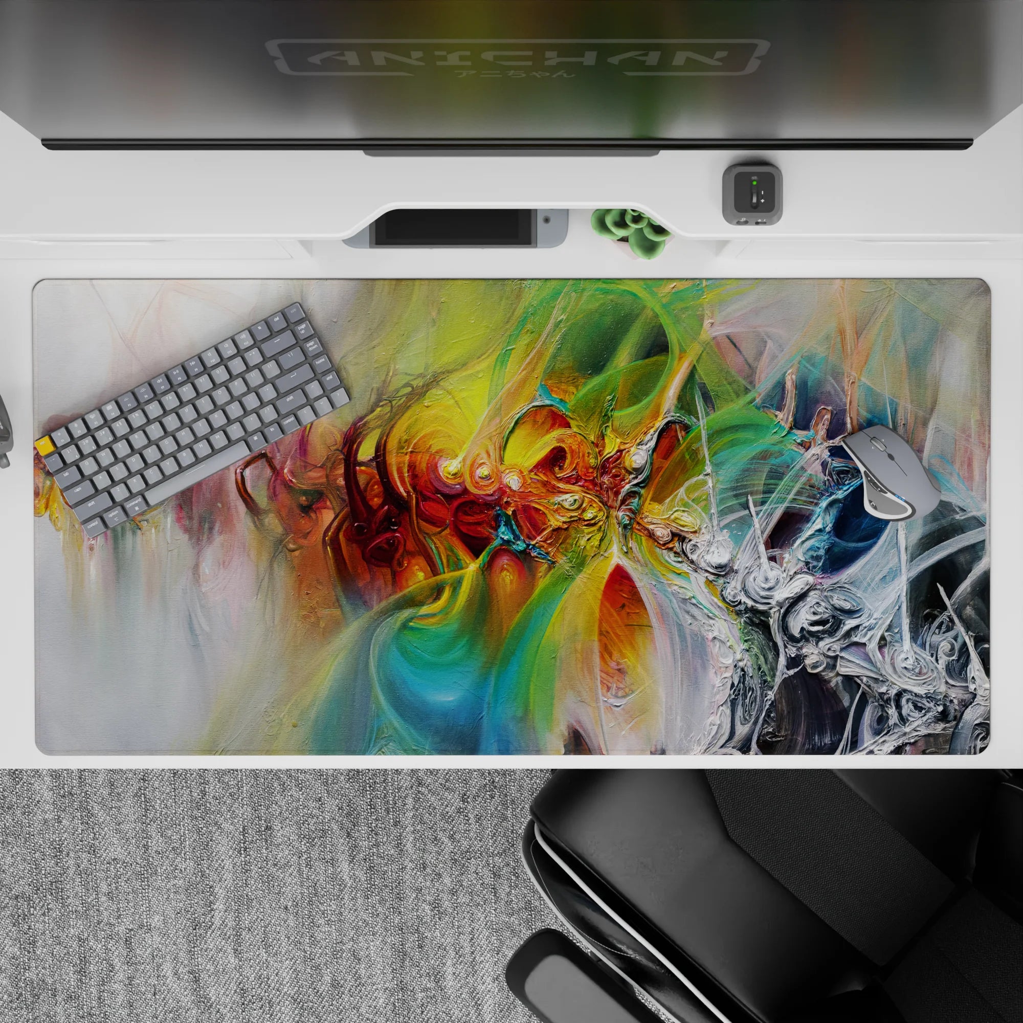 Abstract Deskmat | Mousepad | Deskpad - Vivid Motion - AniChan