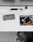 Naruto Team 7 anime mouse pad 14x10 inches featuring Naruto, Sasuke, Sakura, and Kakashi in nostalgic style.