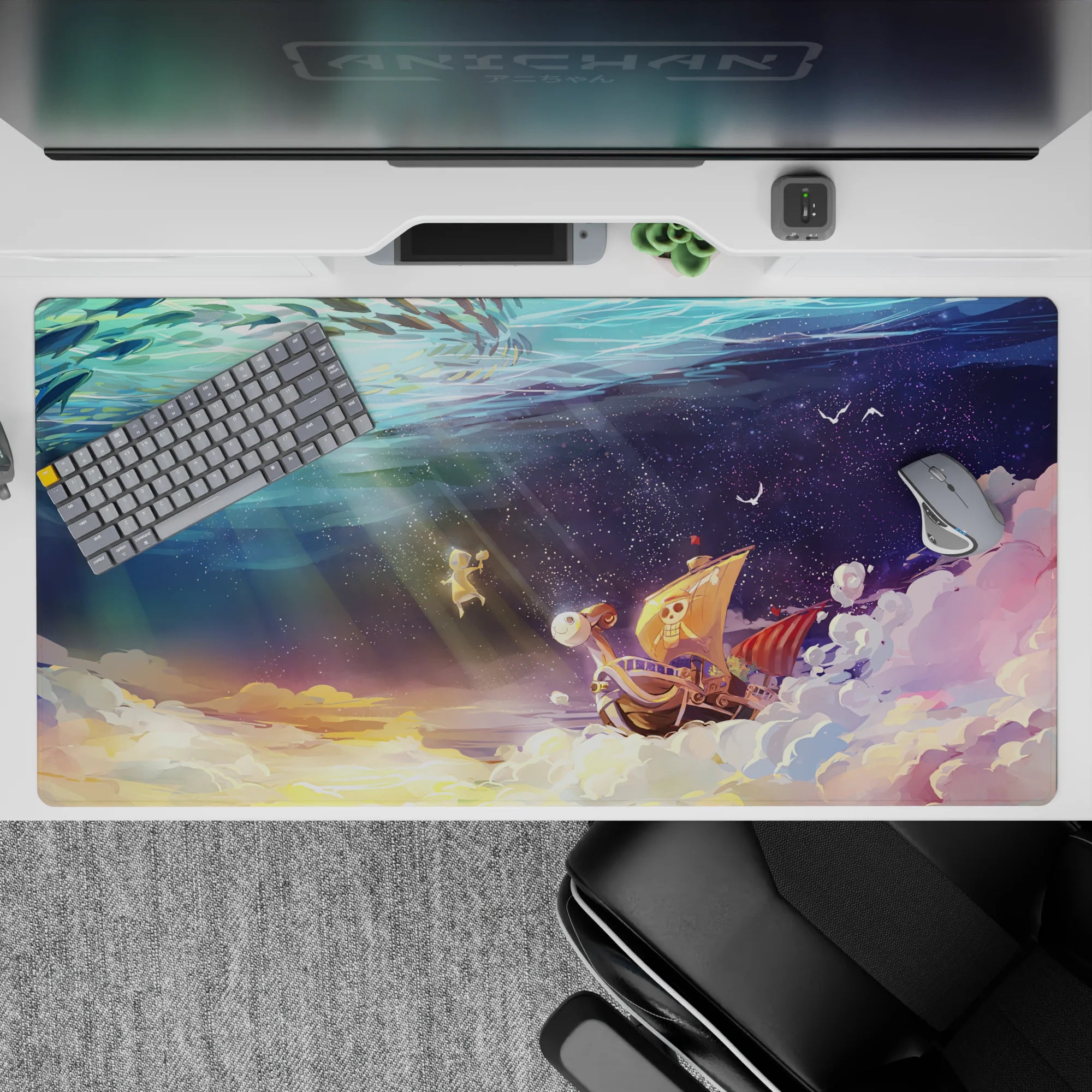 One Piece Deskmat | Mousepad | Deskpad - Dream Voyage of the Going Merry - AniChan