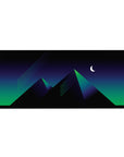 Retrowave-Vaporwave Deskmat | Mousepad | Deskpad - Midnight Pyramid Glow - AniChan