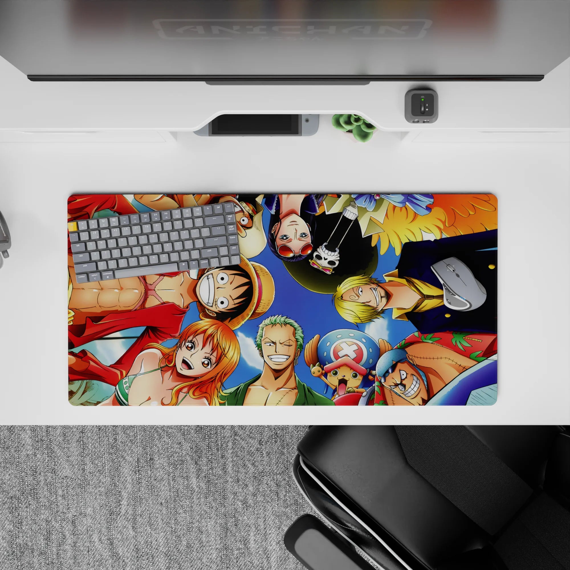 One Piece Deskmat | Mousepad | Deskpad - Straw Hat Crew Together - AniChan