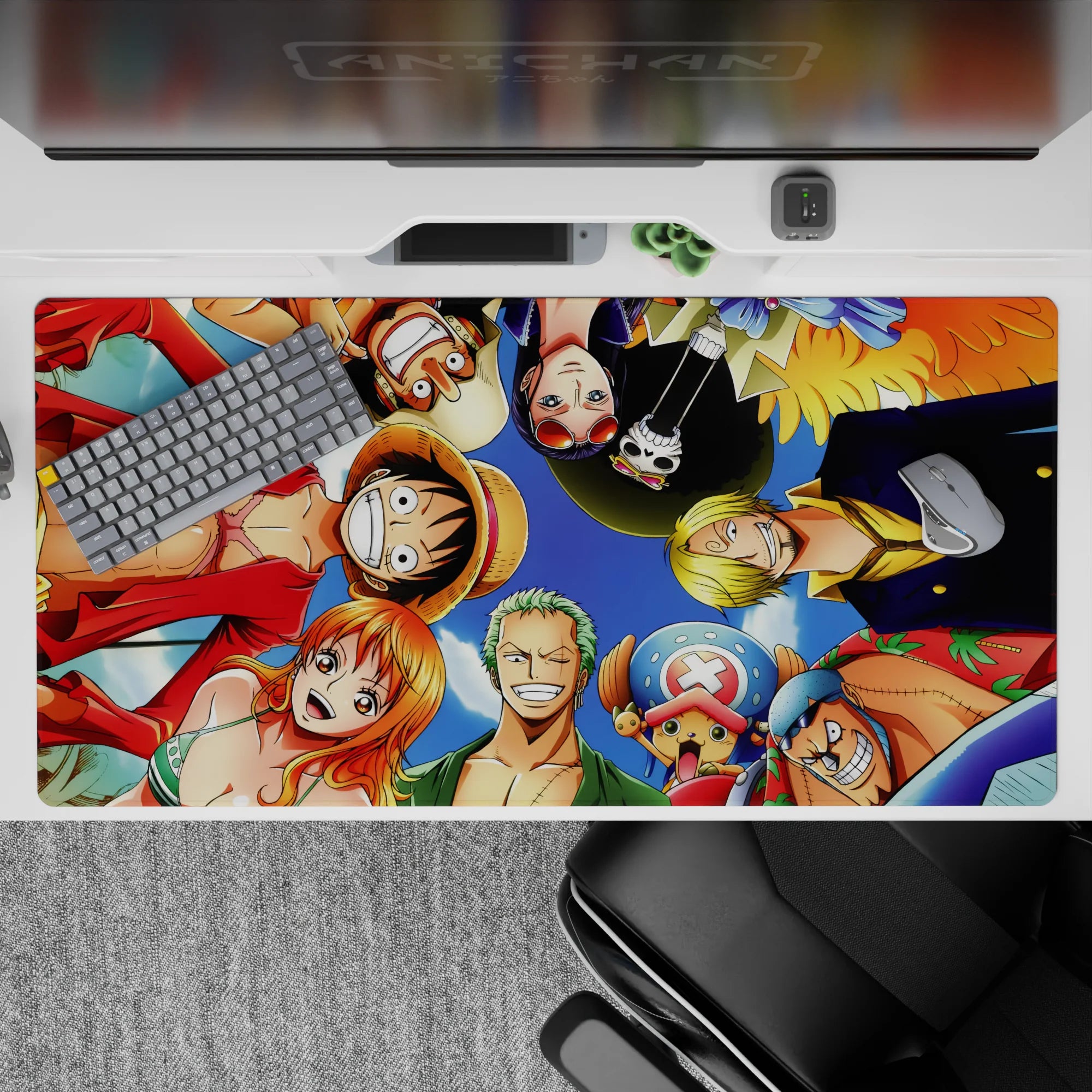 One Piece Deskmat | Mousepad | Deskpad - Straw Hat Crew Together - AniChan