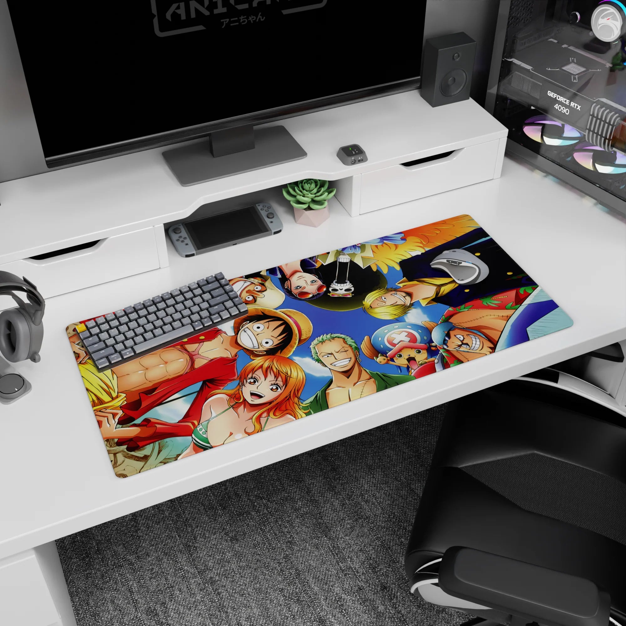 One Piece Deskmat | Mousepad | Deskpad - Straw Hat Crew Together - AniChan