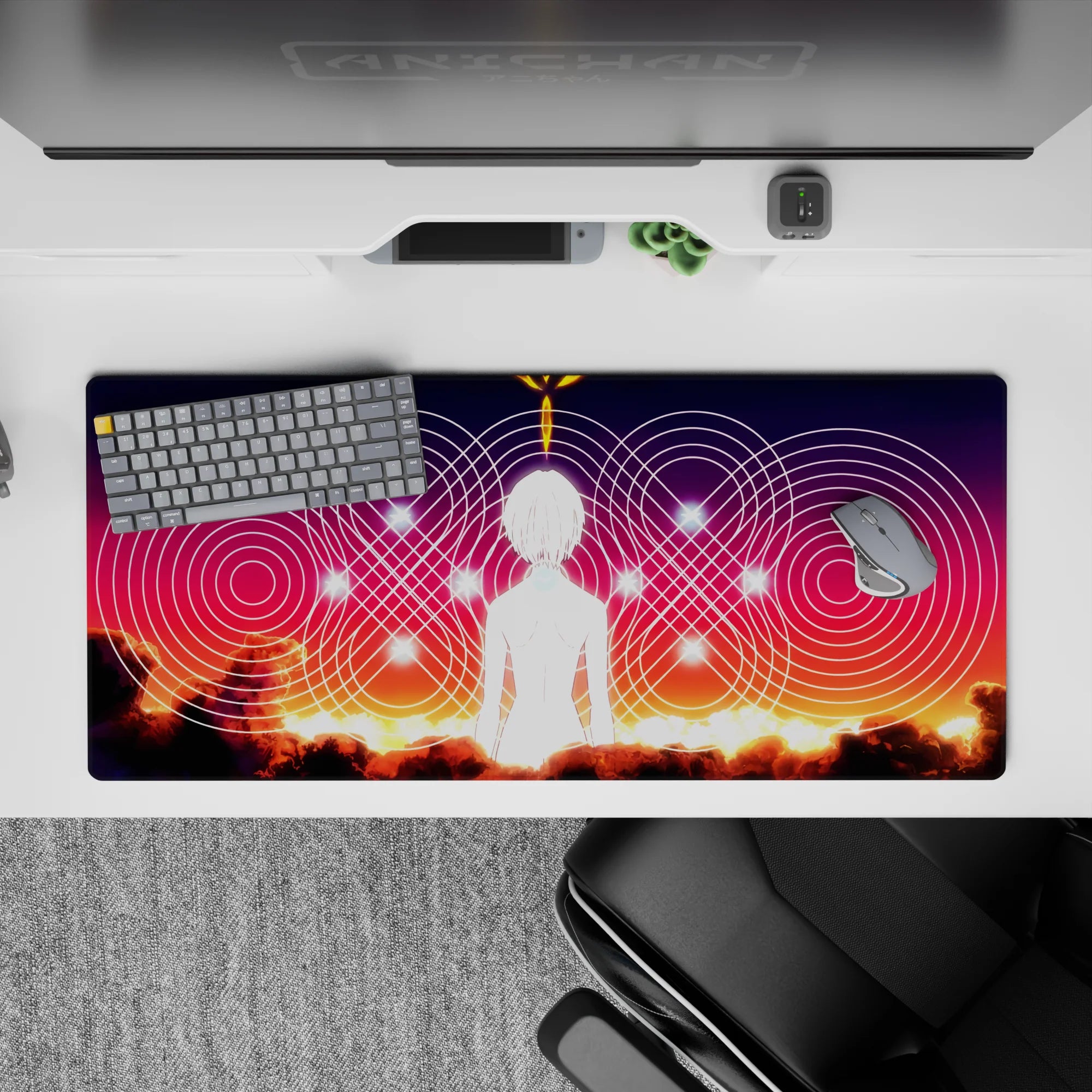 Evangelion - Anime Mouse Pad and Desk Pad - Rei’s Cosmic Awakening - AniChan