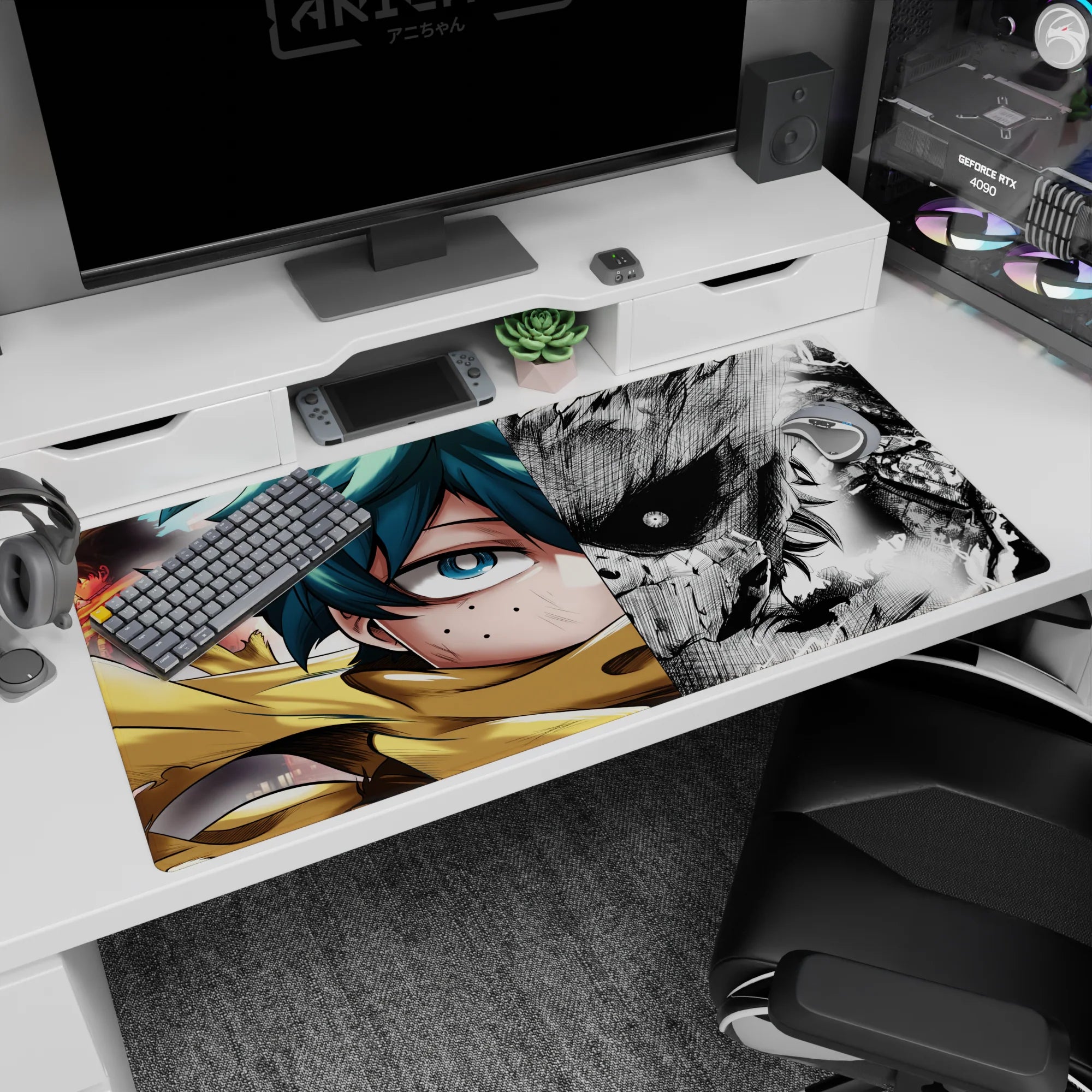 My Hero Academia Deskmat | Mousepad | Deskpad - Light and Shadow - AniChan