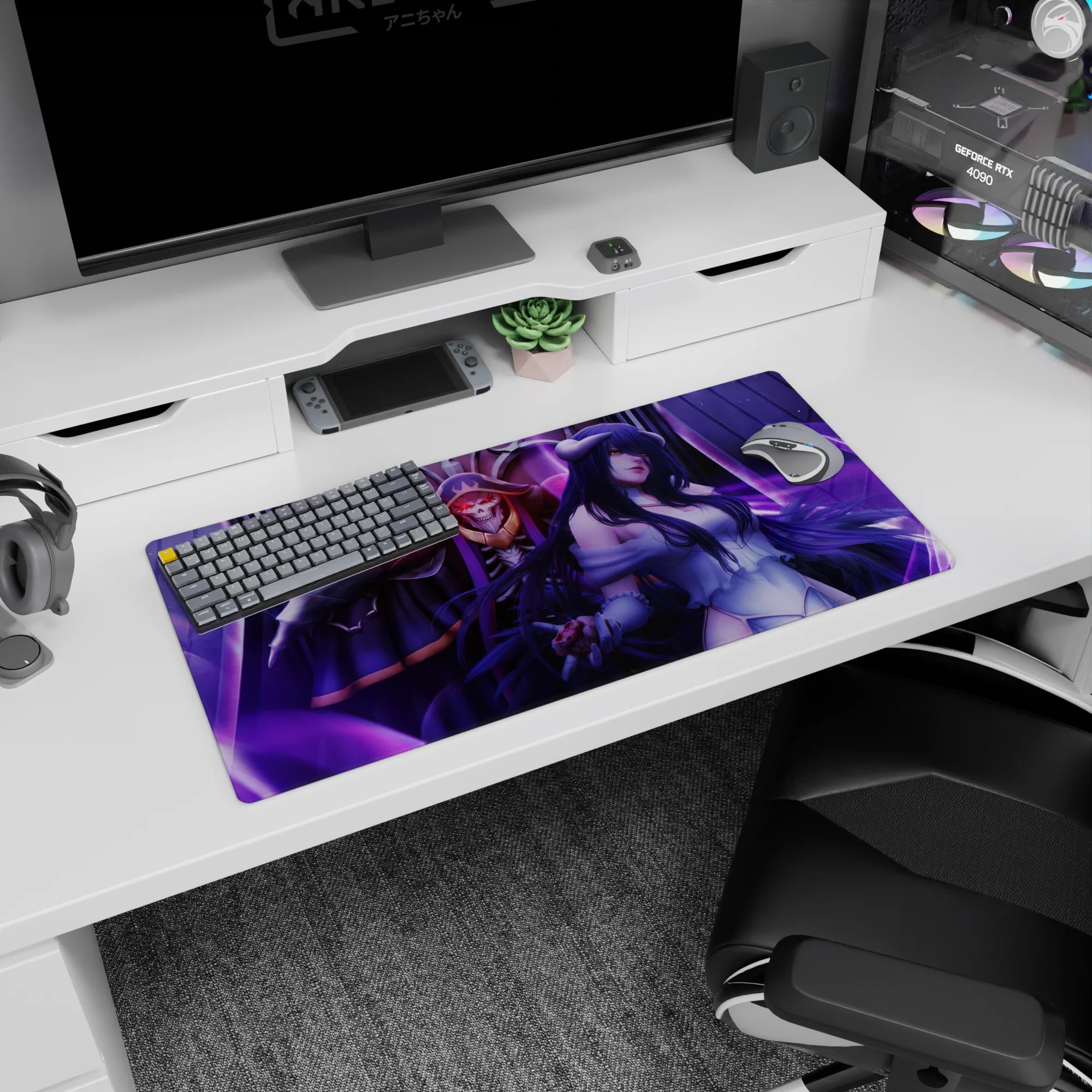 Overlord Deskmat | Mousepad | Deskpad - Dark Rulers of Nazarick - AniChan