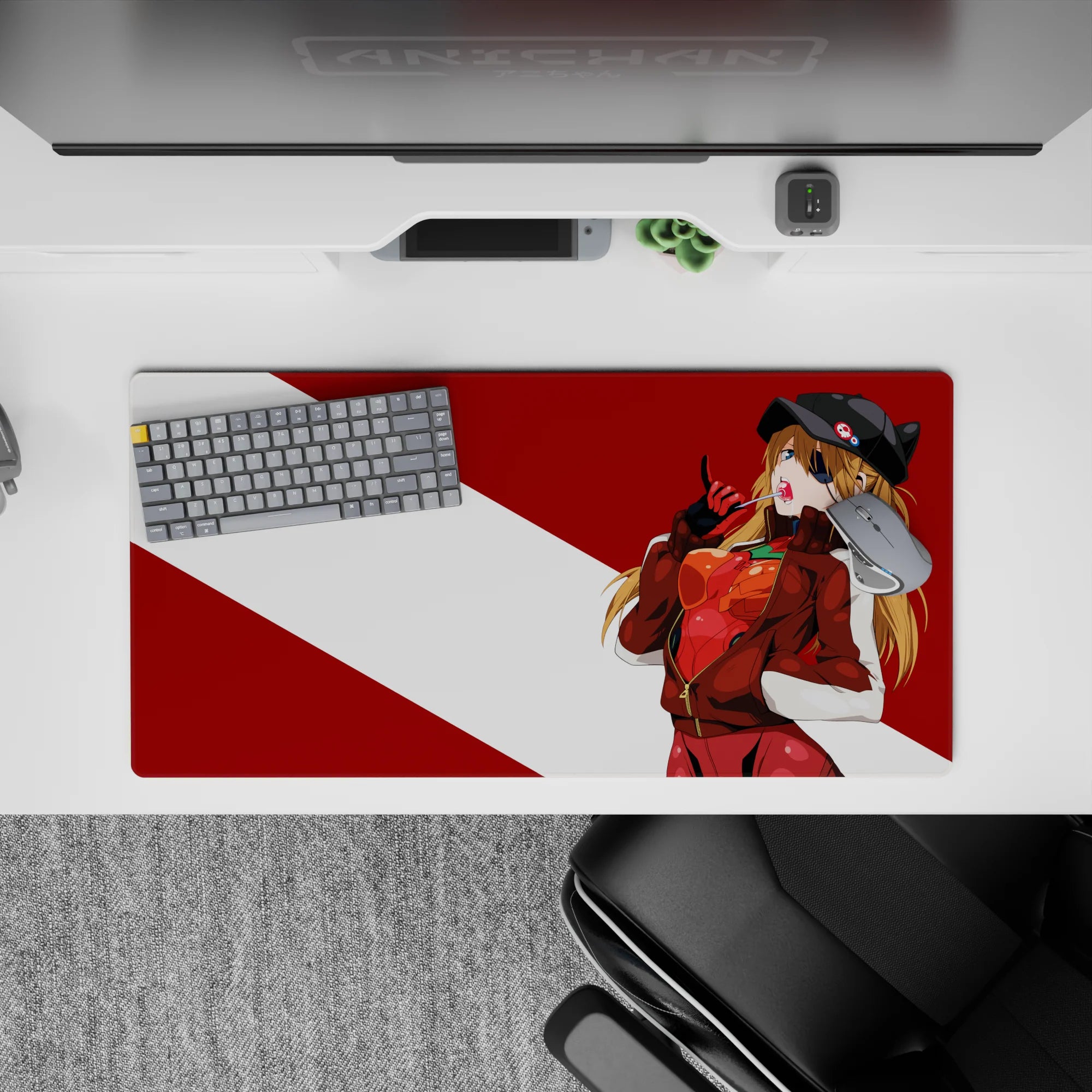 Evangelion - Anime Mouse Pad and Desk Pad - Asuka Rebel Mode - AniChan