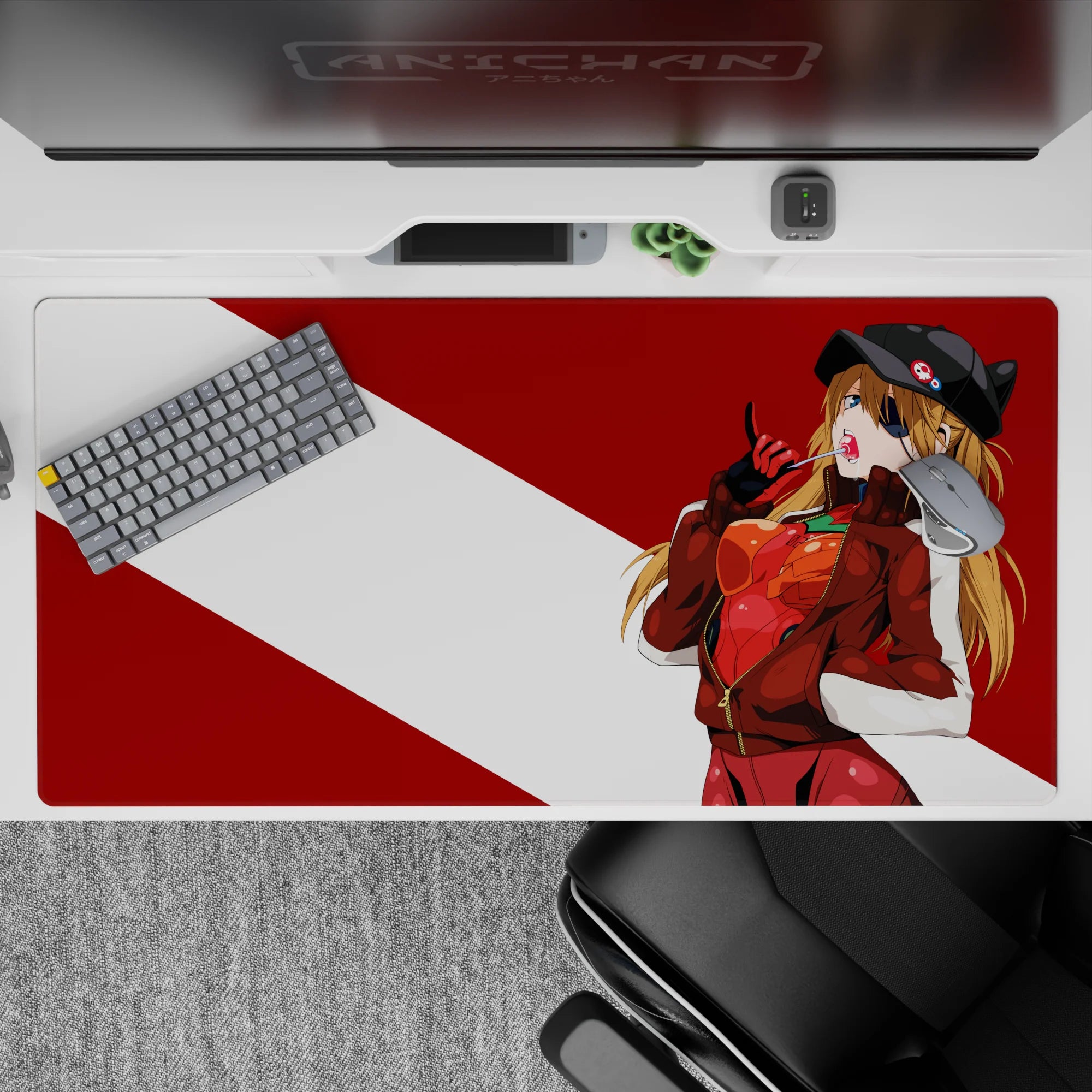 Evangelion - Anime Mouse Pad and Desk Pad - Asuka Rebel Mode - AniChan