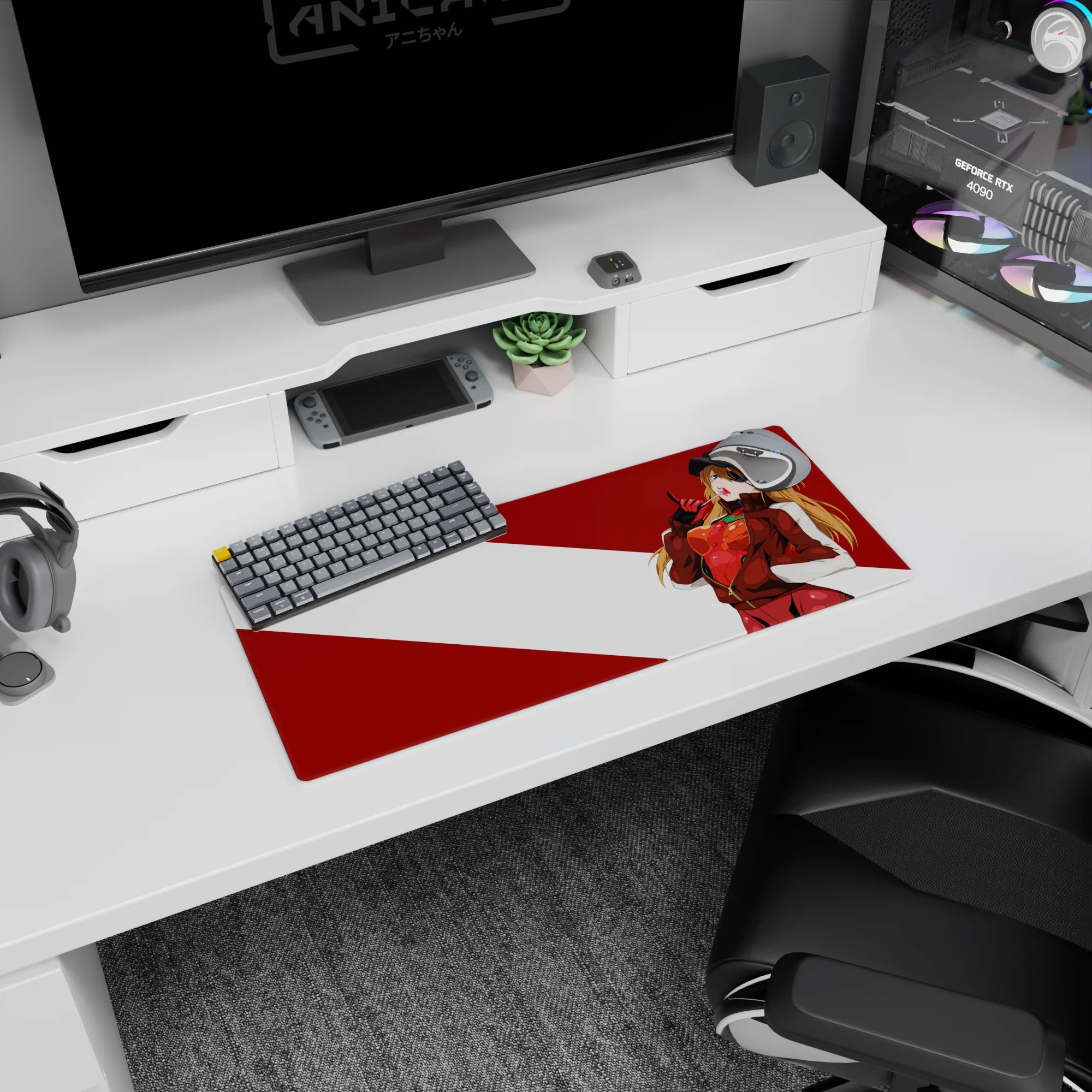 Evangelion - Anime Mouse Pad and Desk Pad - Asuka Rebel Mode - AniChan