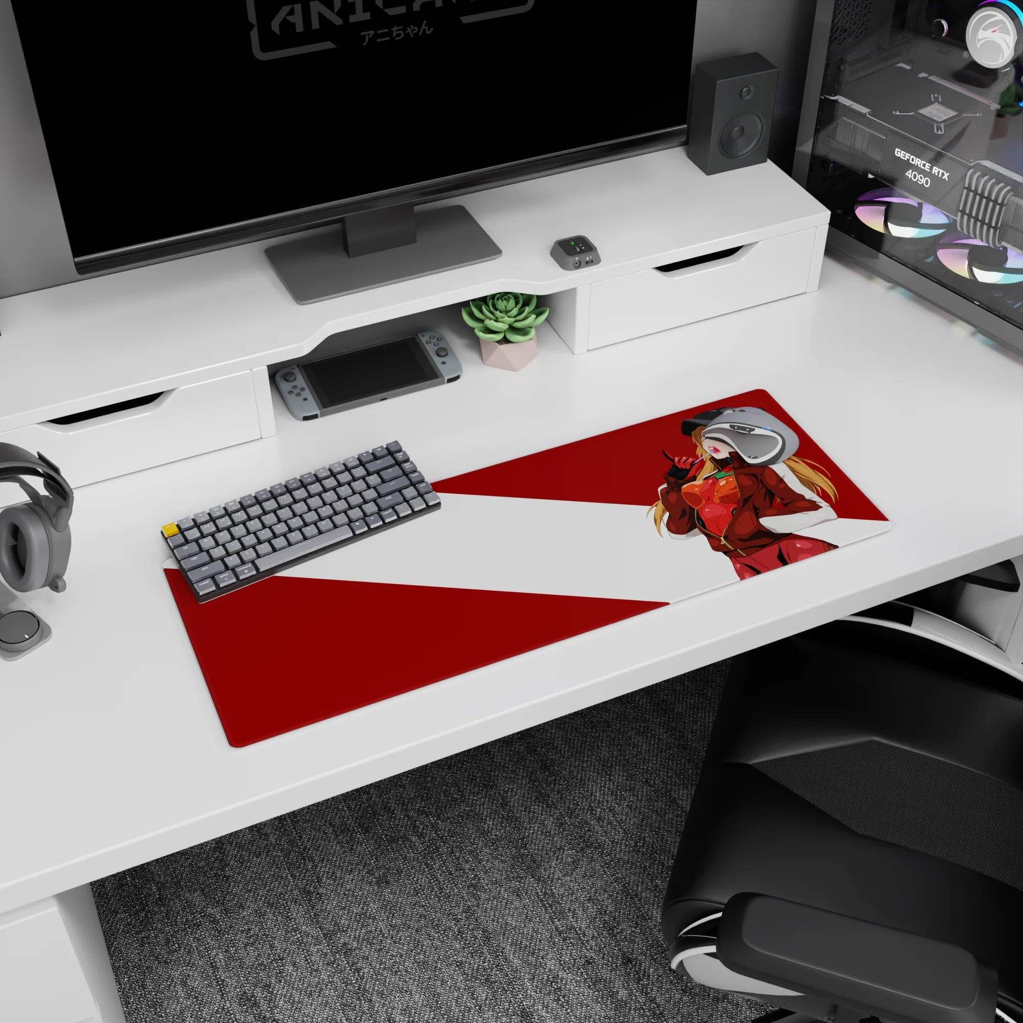 Evangelion - Anime Mouse Pad and Desk Pad - Asuka Rebel Mode - AniChan