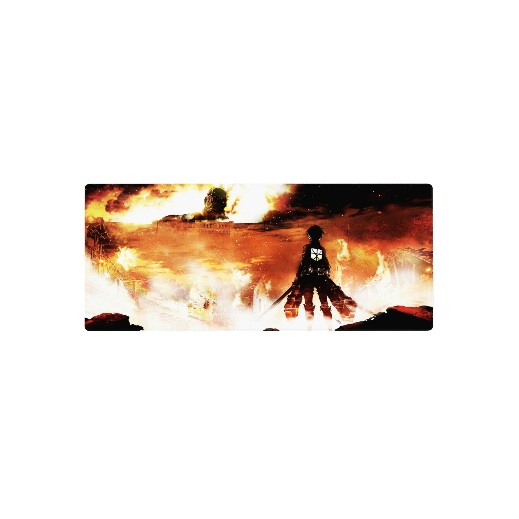 Attack on Titan - Anime Mouse Pad and Desk Pad - Burning Vengeance - AniChan