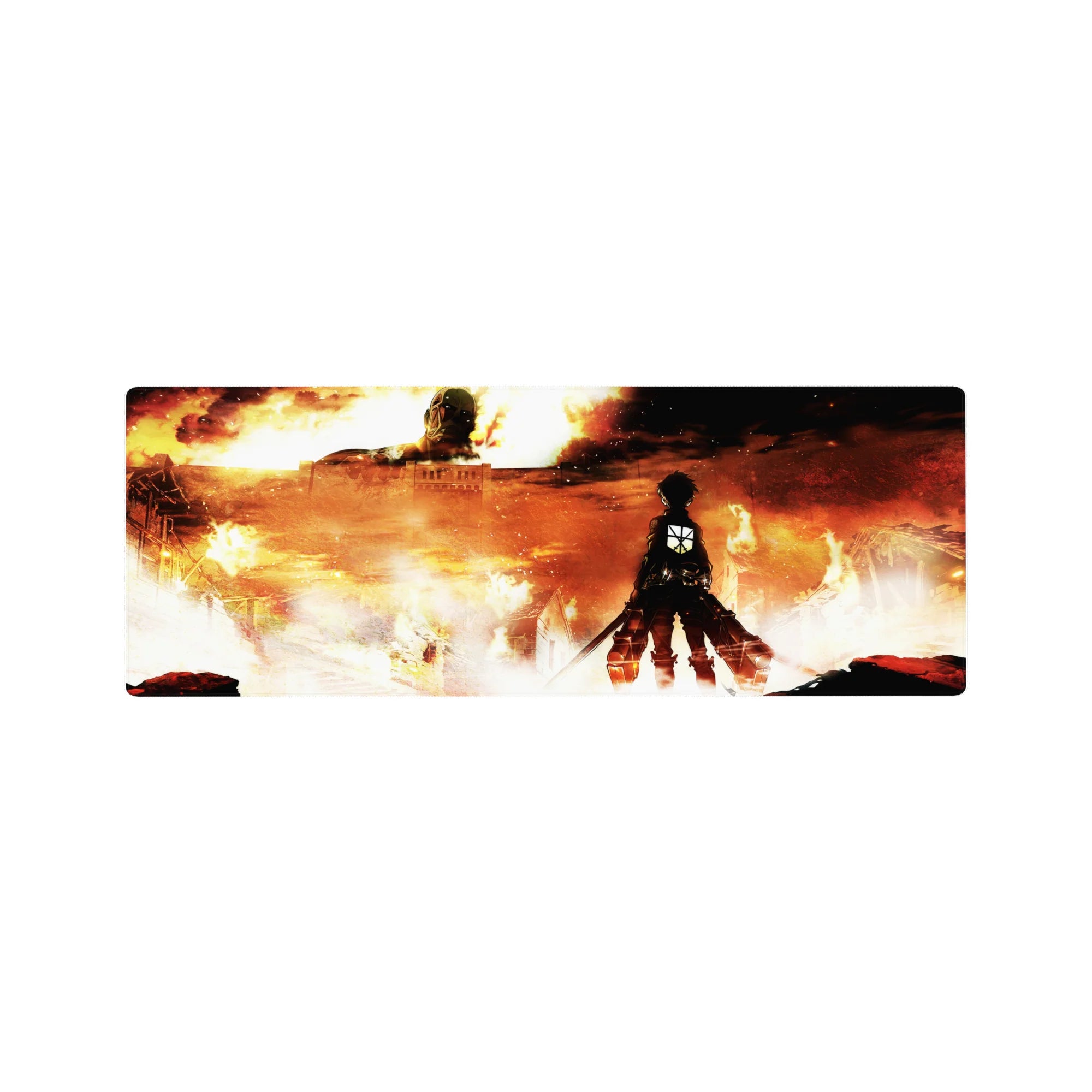 Attack on Titan - Anime Mouse Pad and Desk Pad - Burning Vengeance - AniChan