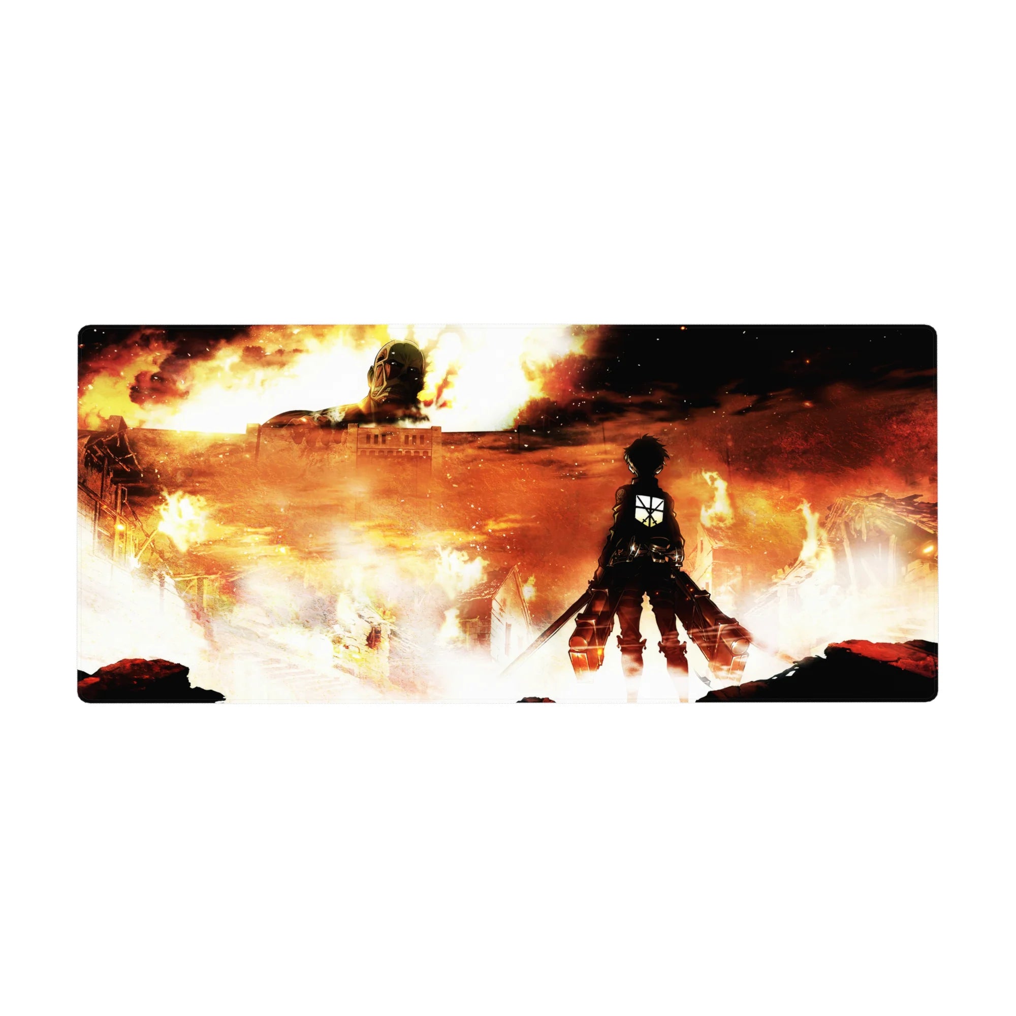 Attack on Titan - Anime Mouse Pad and Desk Pad - Burning Vengeance - AniChan