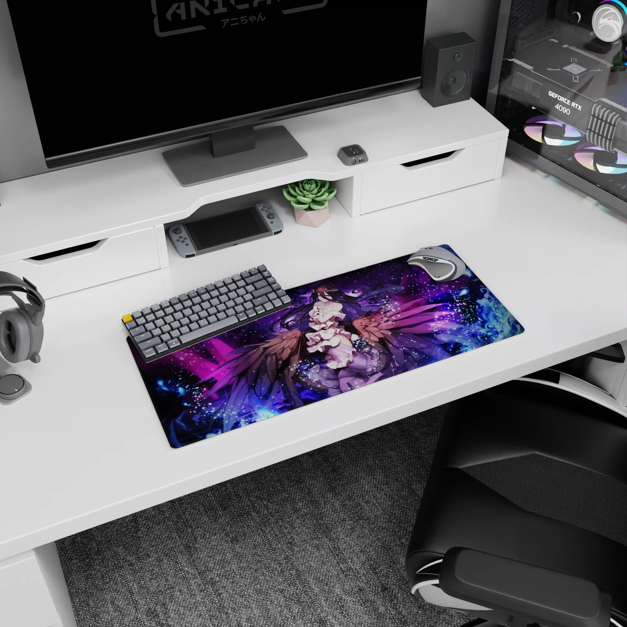 Overlord Deskmat | Mousepad | Deskpad - Wings of the Overseer - AniChan