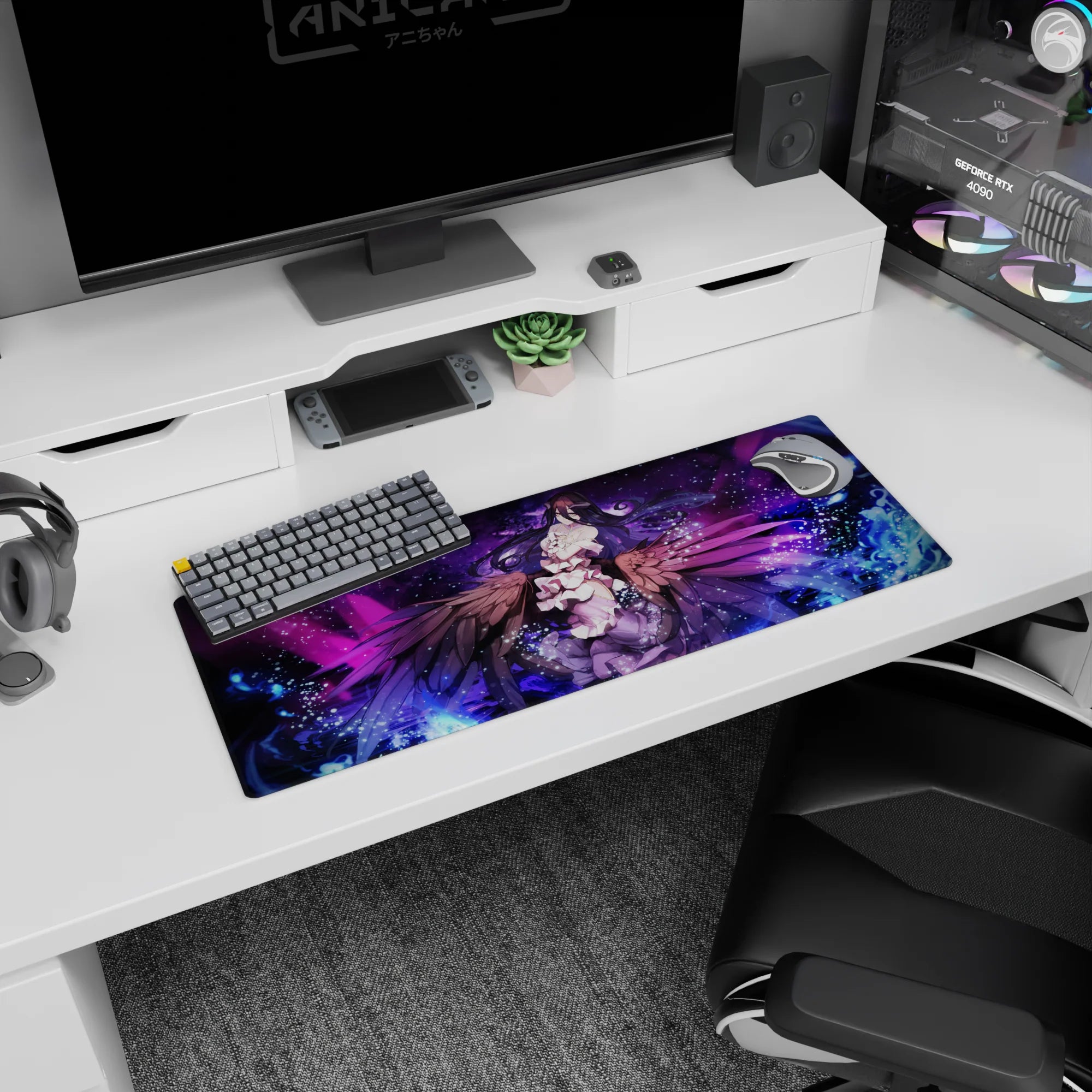 Overlord Deskmat | Mousepad | Deskpad - Wings of the Overseer - AniChan