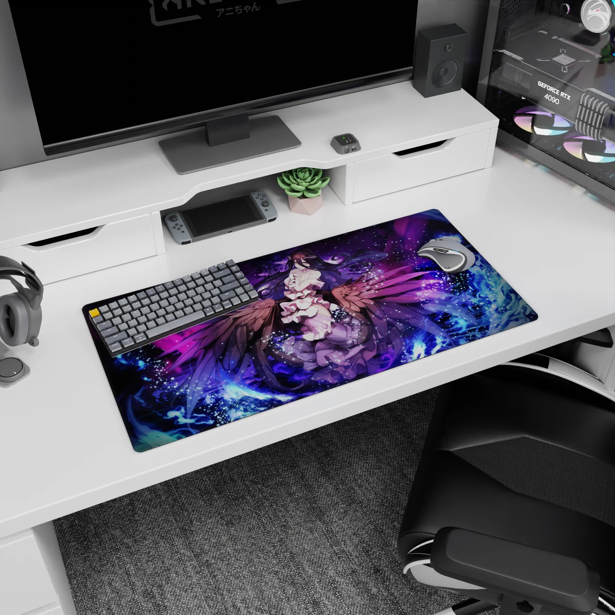 Overlord Deskmat | Mousepad | Deskpad - Wings of the Overseer - AniChan