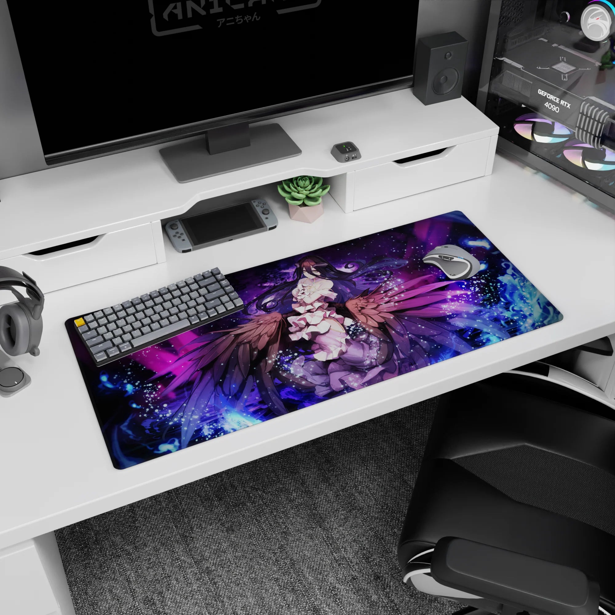 Overlord Deskmat | Mousepad | Deskpad - Wings of the Overseer - AniChan