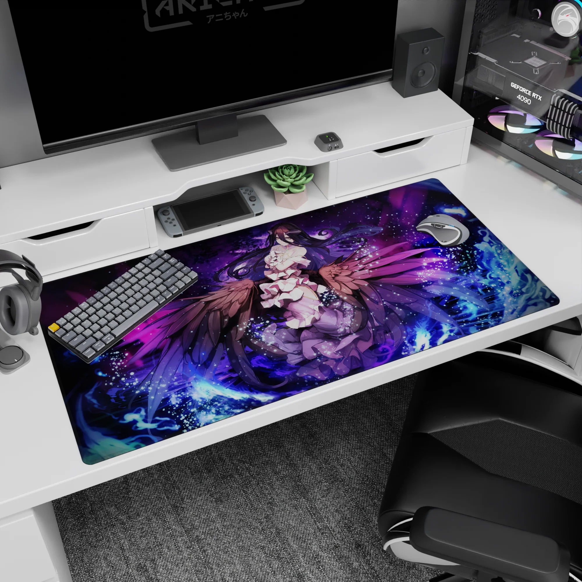 Overlord Deskmat | Mousepad | Deskpad - Wings of the Overseer - AniChan