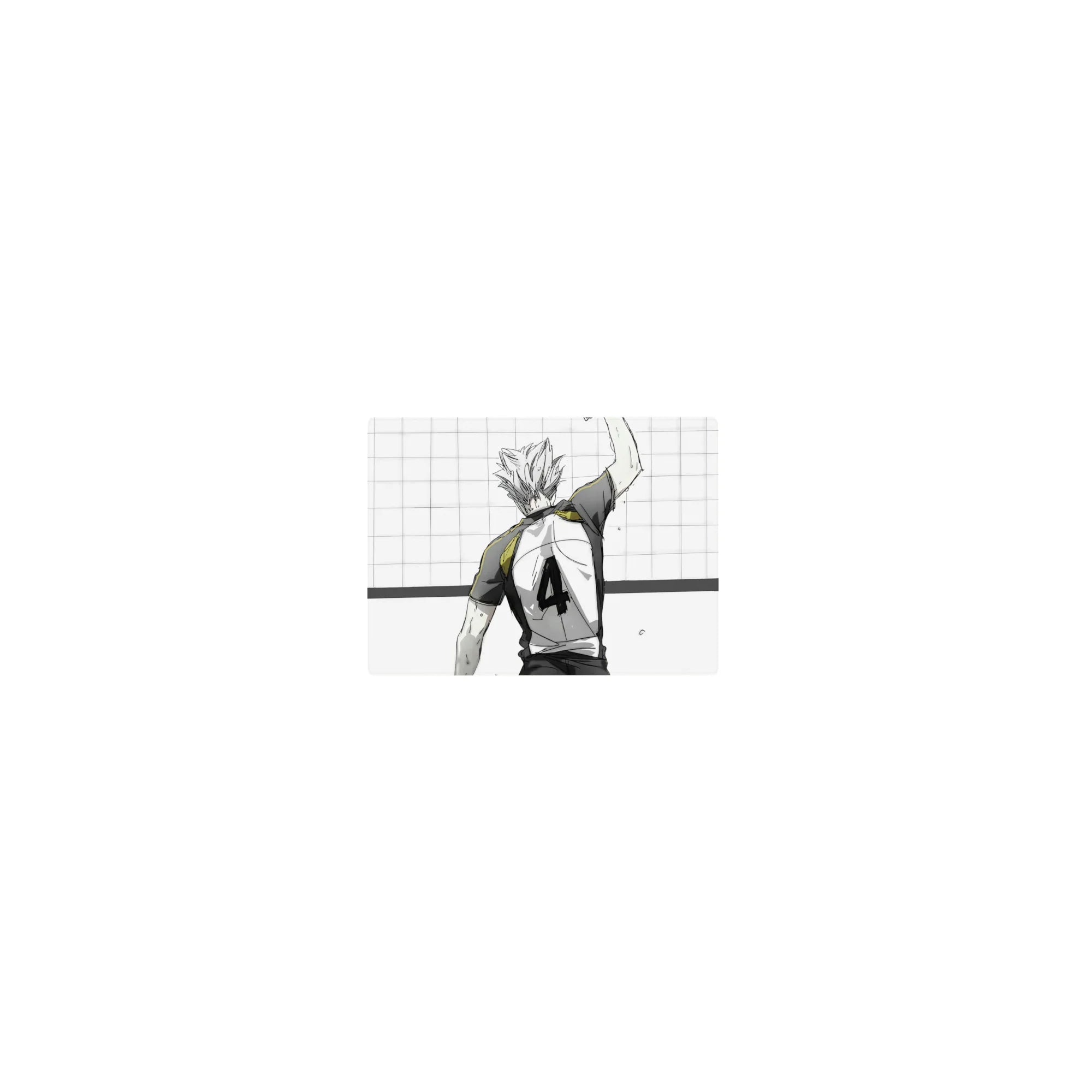 14x10 inches classic anime mouse pad with volleyball ace, jersey 
