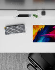 Abstract Deskmat | Mousepad | Deskpad - Vibrant Shards - AniChan