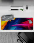 Abstract Deskmat | Mousepad | Deskpad - Vibrant Shards - AniChan