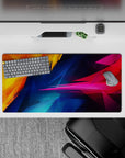 Abstract Deskmat | Mousepad | Deskpad - Vibrant Shards - AniChan