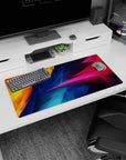 Abstract Deskmat | Mousepad | Deskpad - Vibrant Shards - AniChan