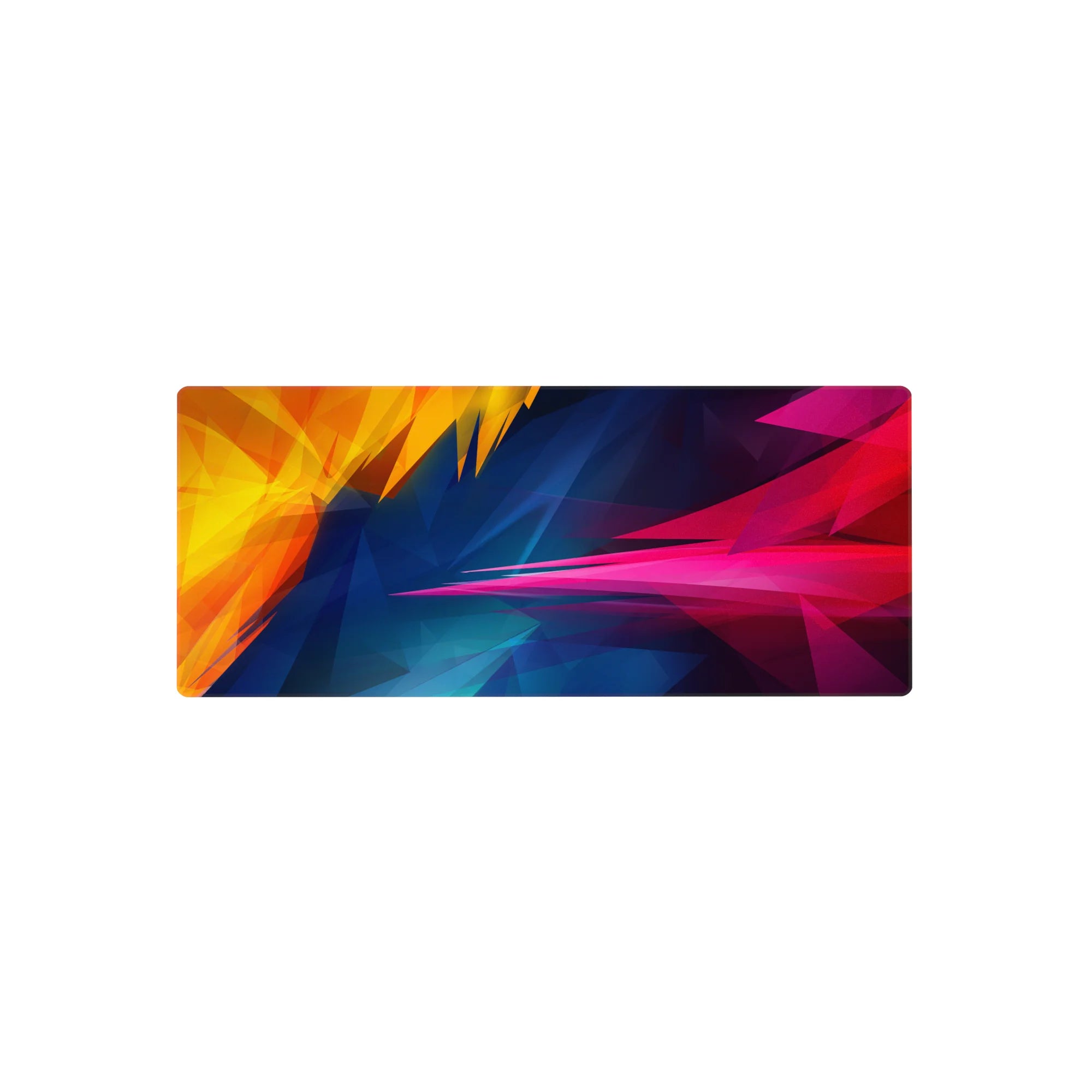 Abstract Deskmat | Mousepad | Deskpad - Vibrant Shards - AniChan