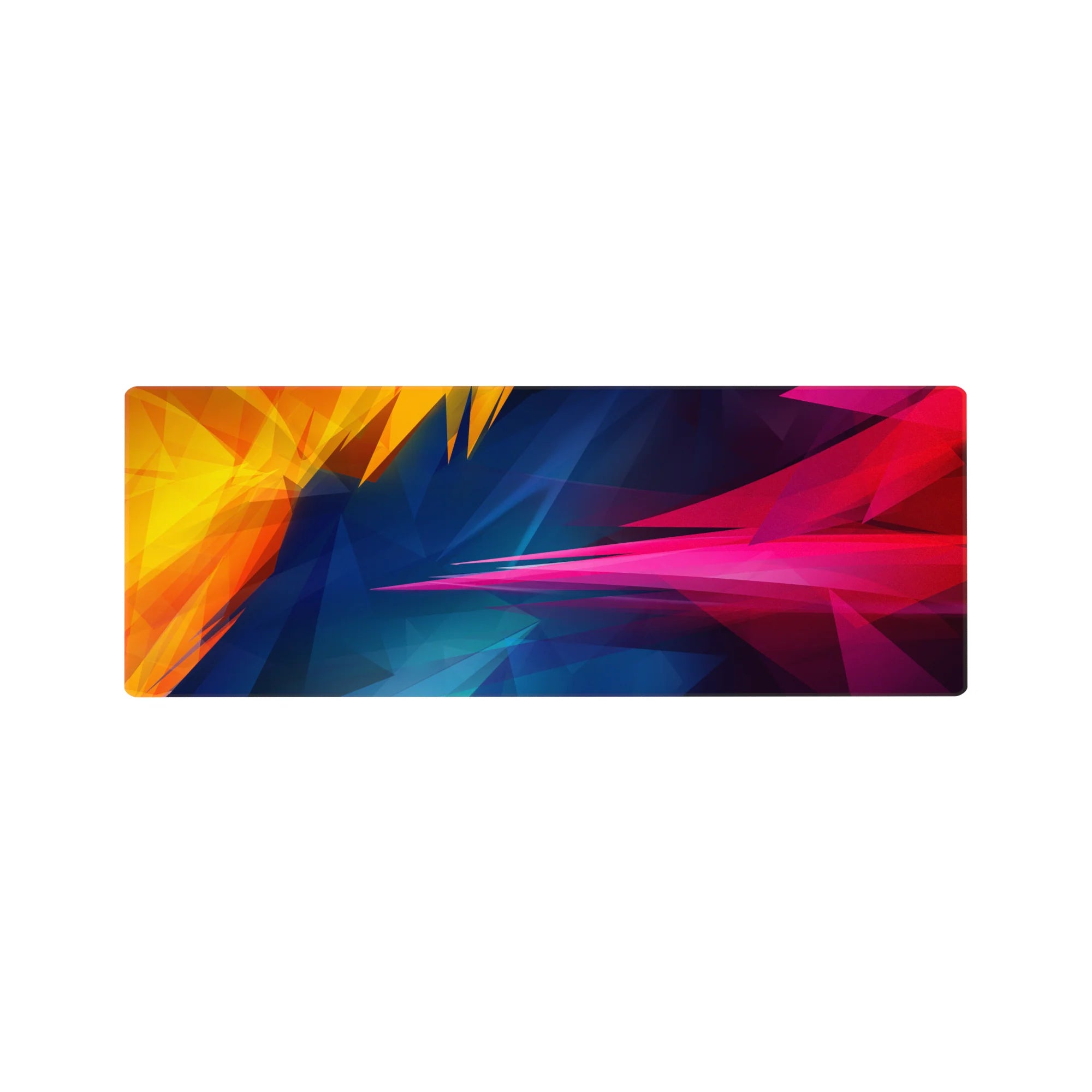 Abstract Deskmat | Mousepad | Deskpad - Vibrant Shards - AniChan