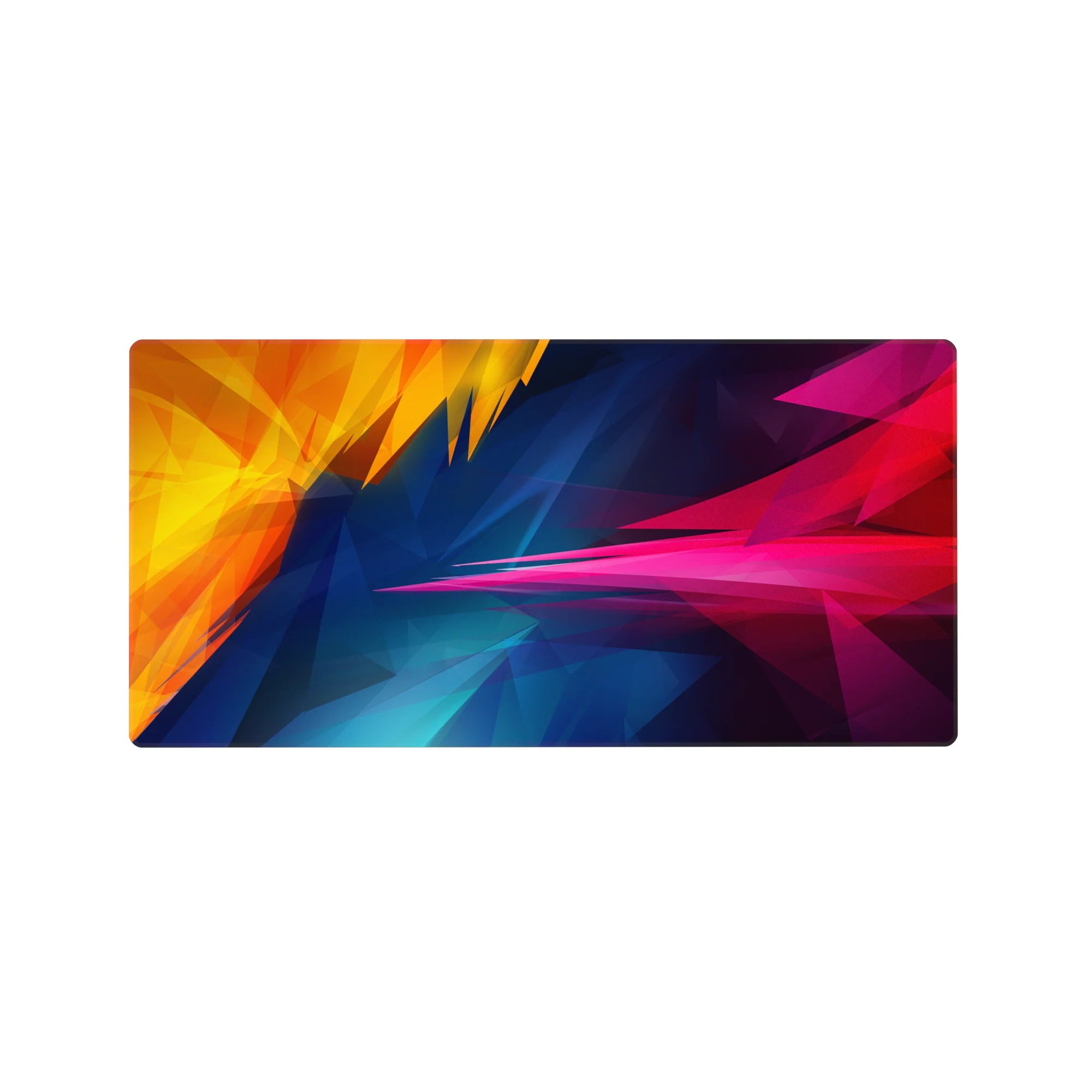 Abstract Deskmat | Mousepad | Deskpad - Vibrant Shards - AniChan