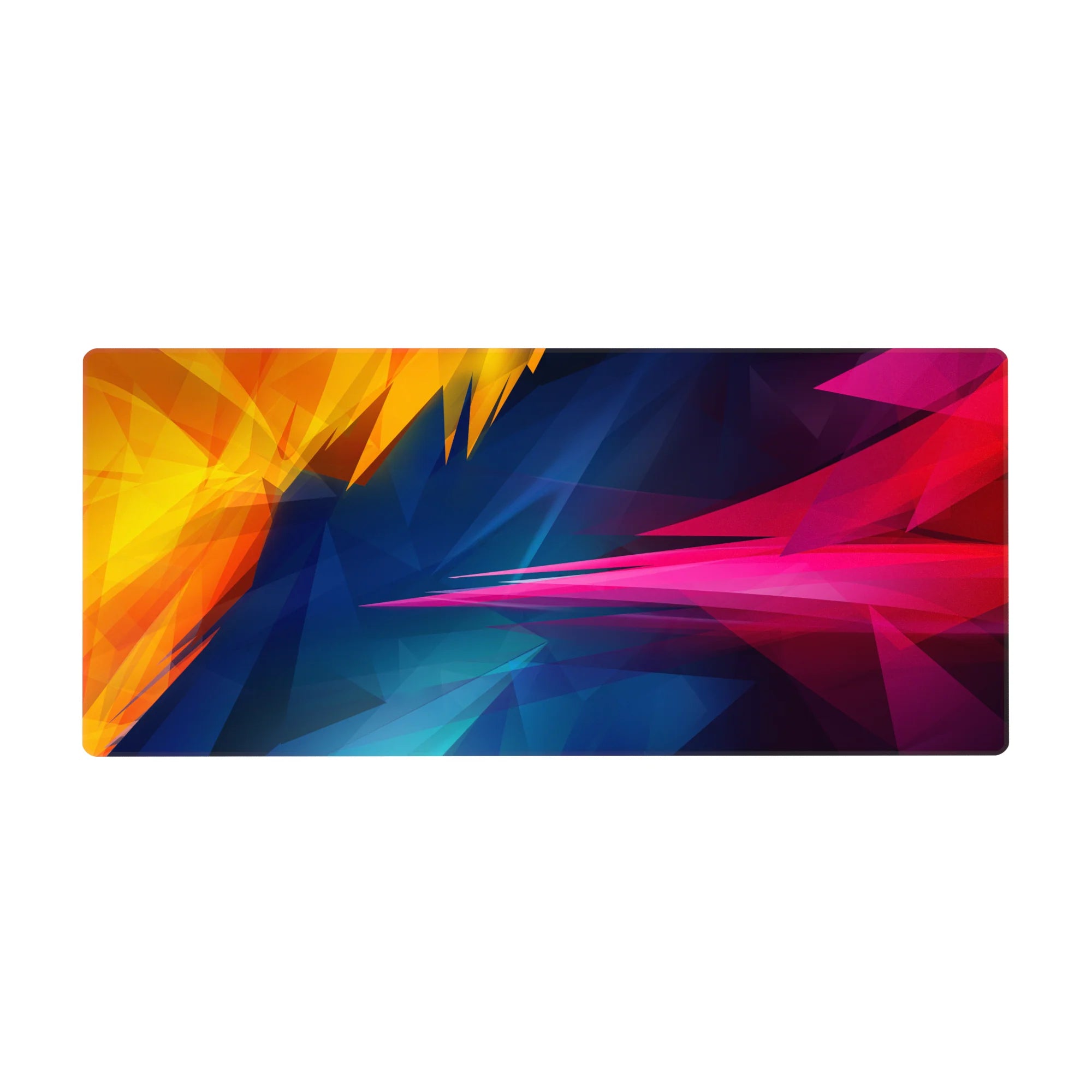 Abstract Deskmat | Mousepad | Deskpad - Vibrant Shards - AniChan