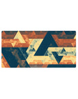 Abstract Deskmat | Mousepad | Deskpad - Retro Geometric Harmony - AniChan