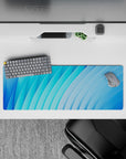 Abstract Deskmat | Mousepad | Deskpad - Blue Wave Harmony - AniChan