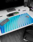 Abstract Deskmat | Mousepad | Deskpad - Blue Wave Harmony - AniChan