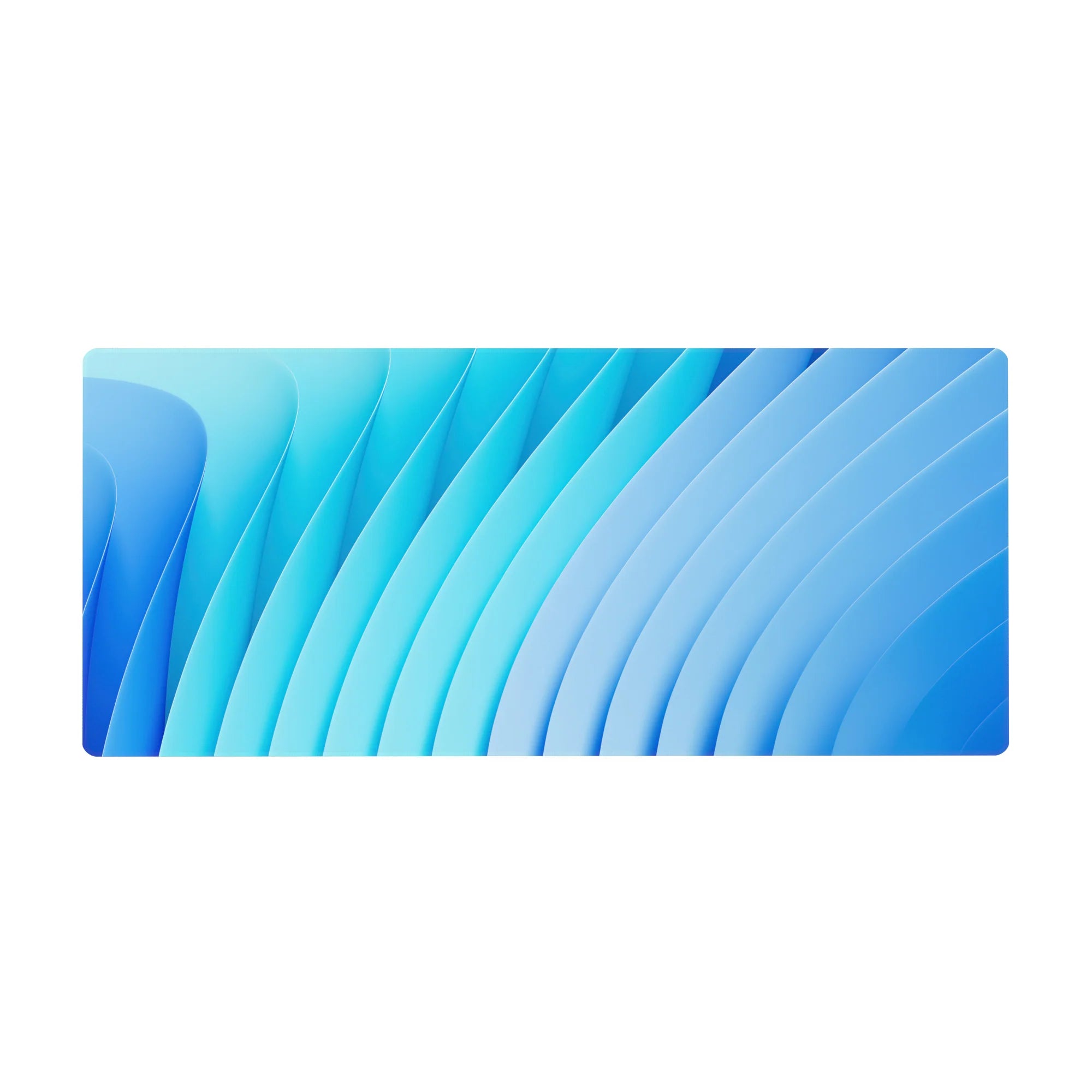 Abstract Deskmat | Mousepad | Deskpad - Blue Wave Harmony - AniChan