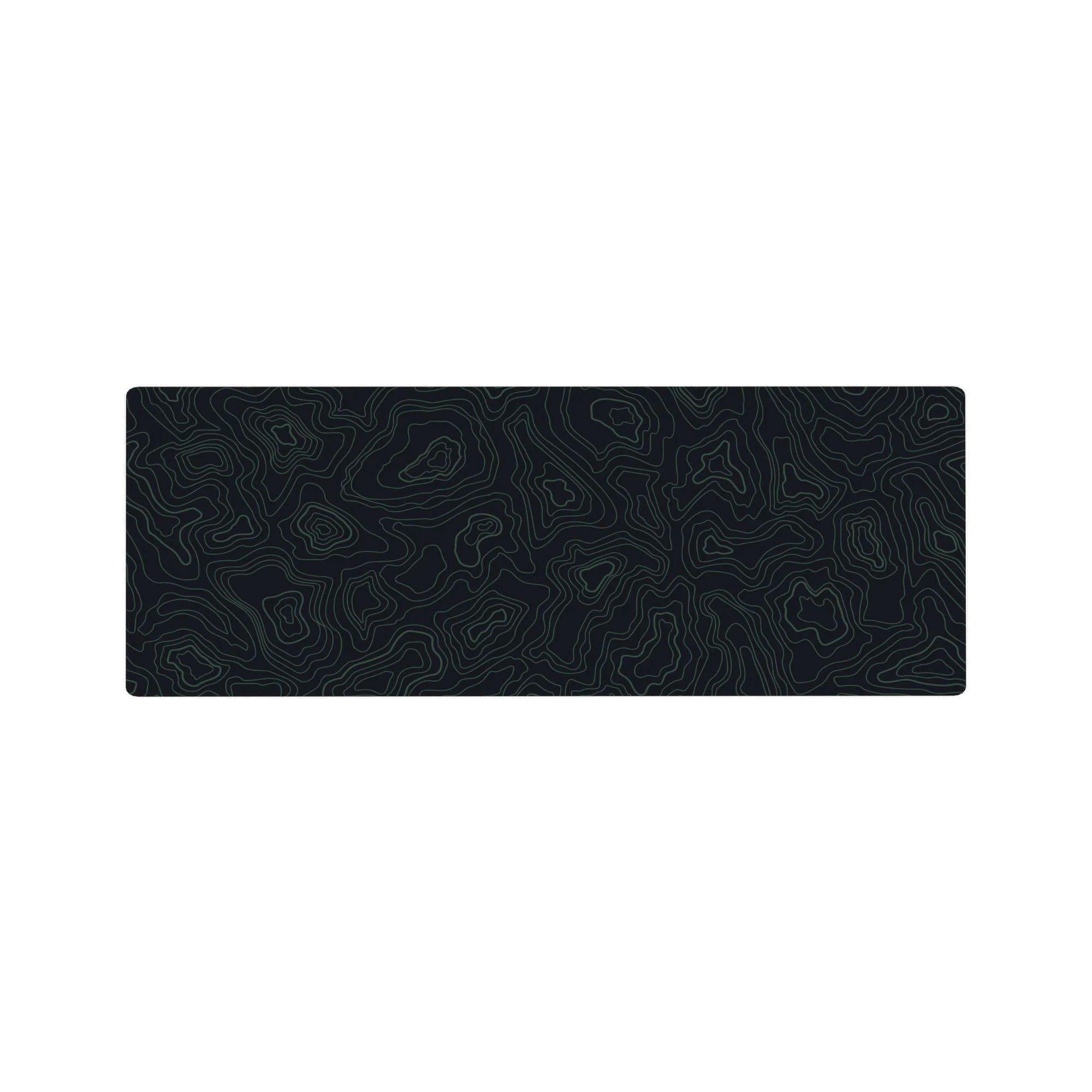 Topographic (Topo) Deskmat | Mousepad | Deskpad - Midnight Contours - AniChan