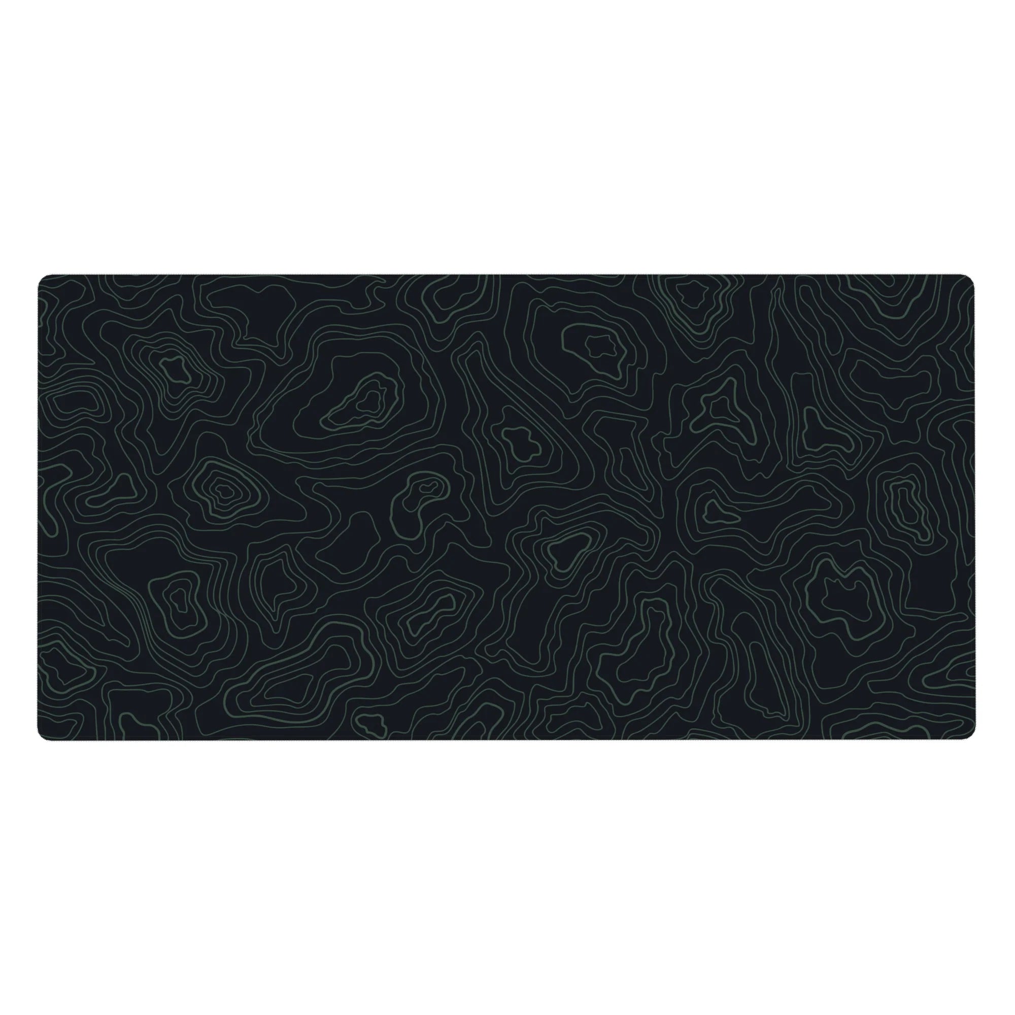 Topographic (Topo) Deskmat | Mousepad | Deskpad - Midnight Contours - AniChan