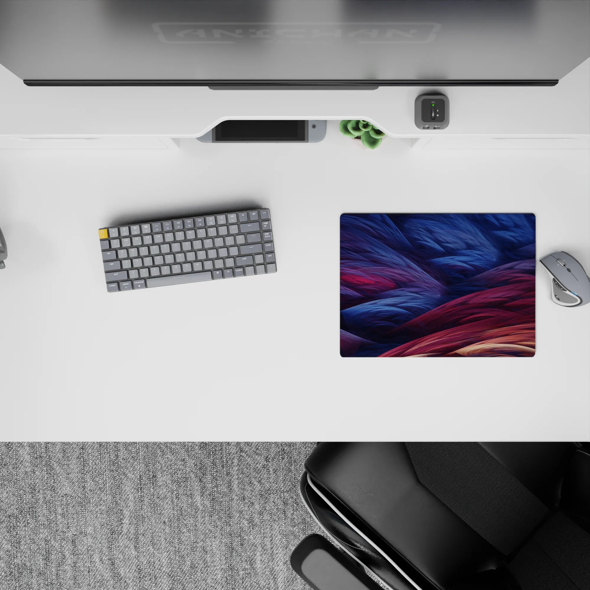 Abstract Deskmat | Mousepad | Deskpad - Fiber Flow - AniChan