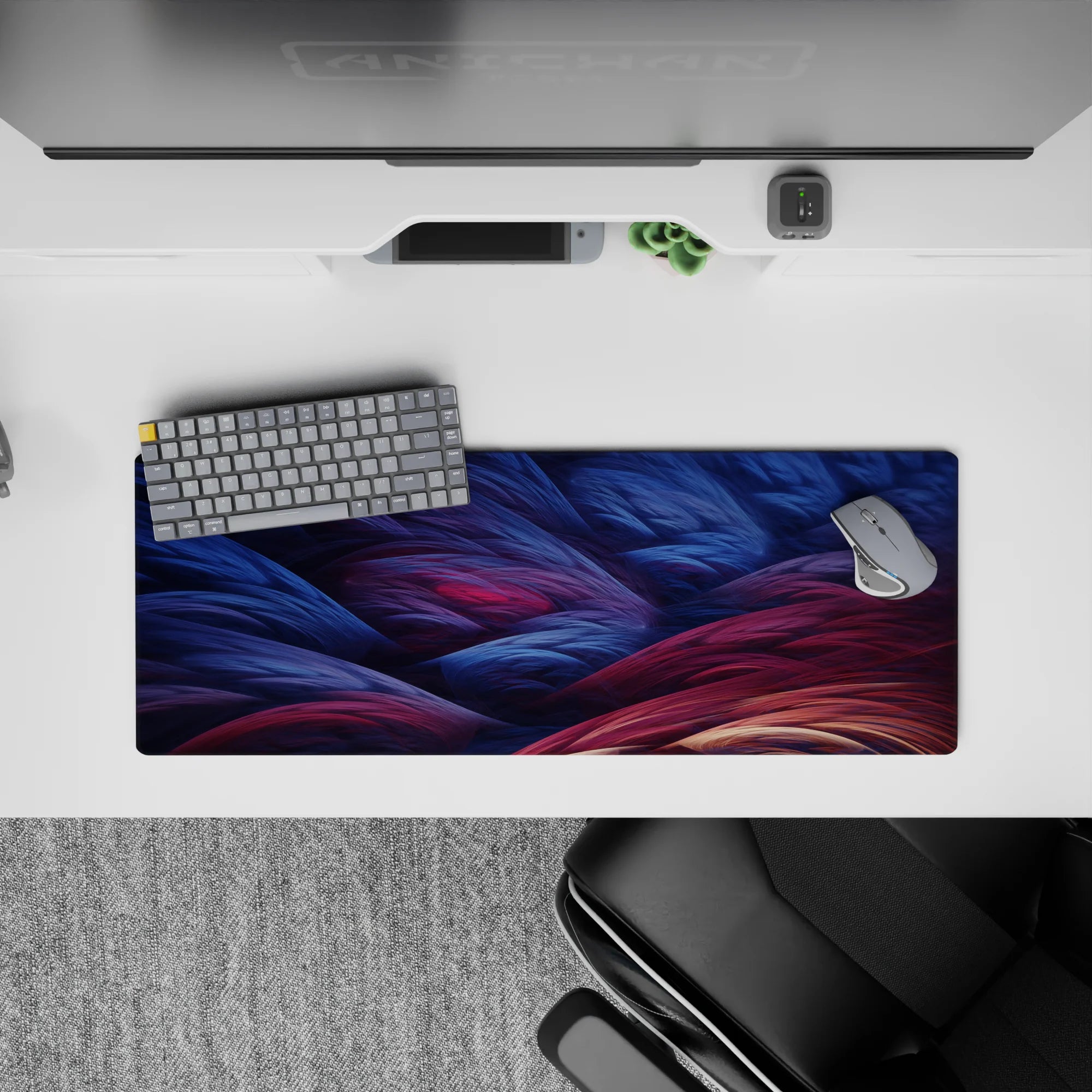 Abstract Deskmat | Mousepad | Deskpad - Fiber Flow - AniChan