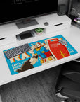 32x16 inches Mobile Suit Gundam mouse pad showing RX-78-2 guarding your desk, shield forward.