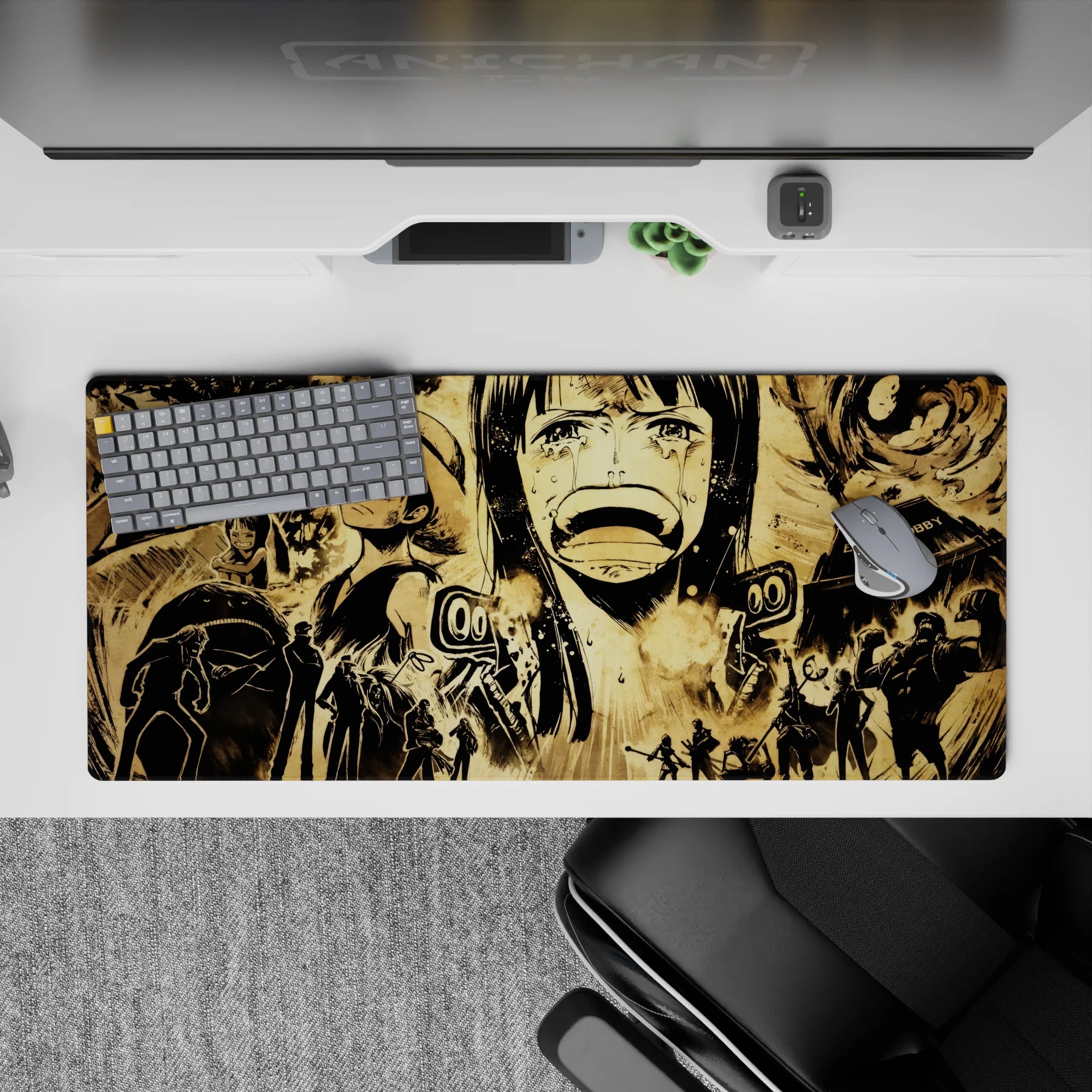 One Piece Deskmat | Mousepad | Deskpad - Enies Lobby: I Want to Live - AniChan