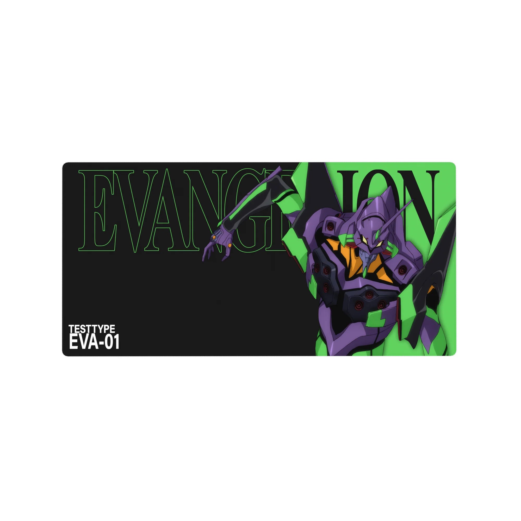 Evangelion - Anime Mouse Pad and Desk Pad - Neon EVA-01 Impact - AniChan