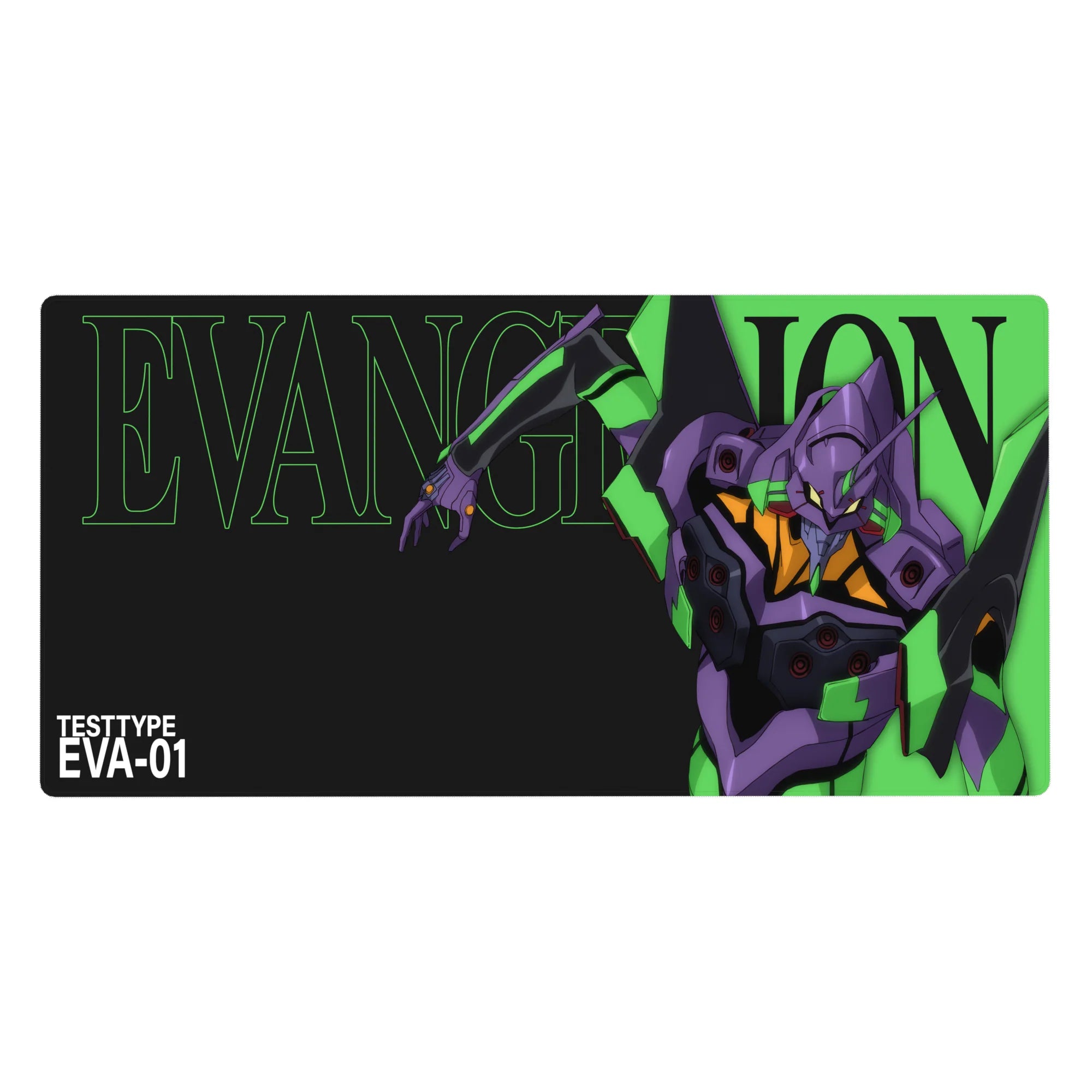 Evangelion - Anime Mouse Pad and Desk Pad - Neon EVA-01 Impact - AniChan