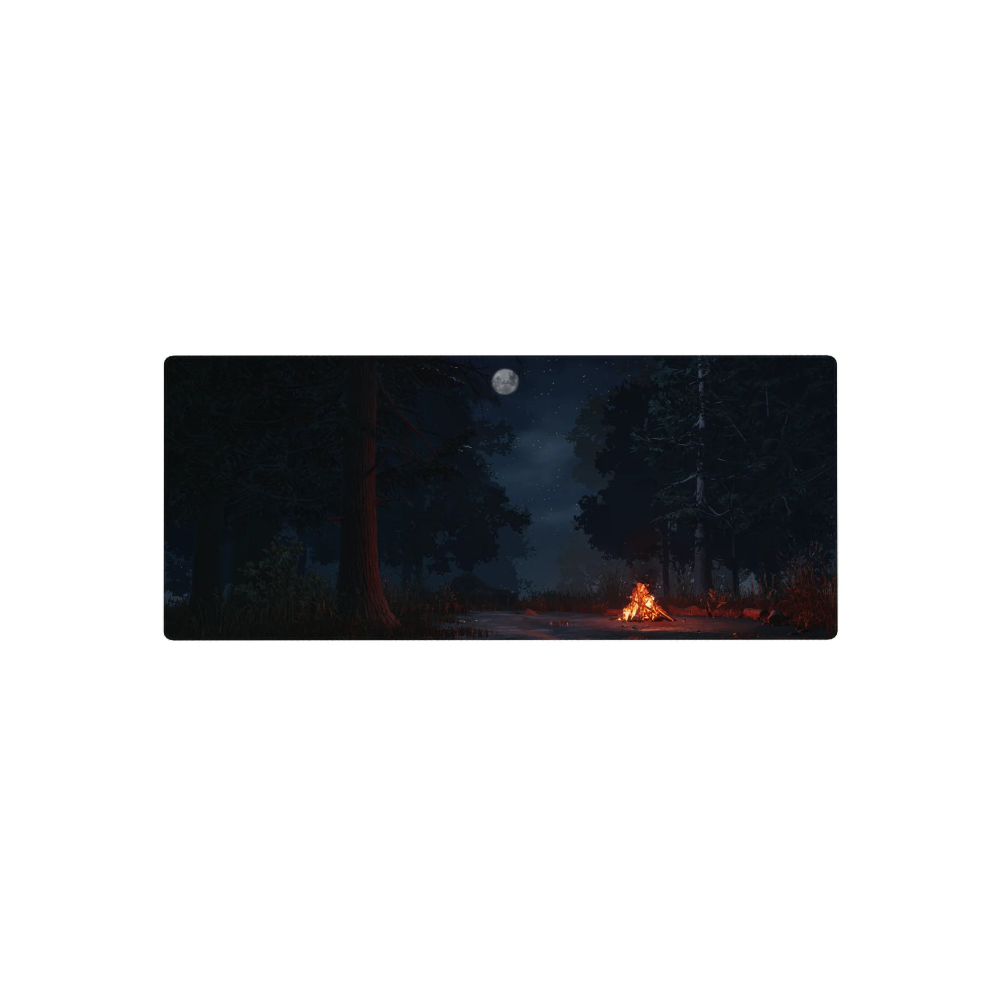 Fantasy Landscapes Deskmat | Mousepad | Deskpad - Moonlit Camp