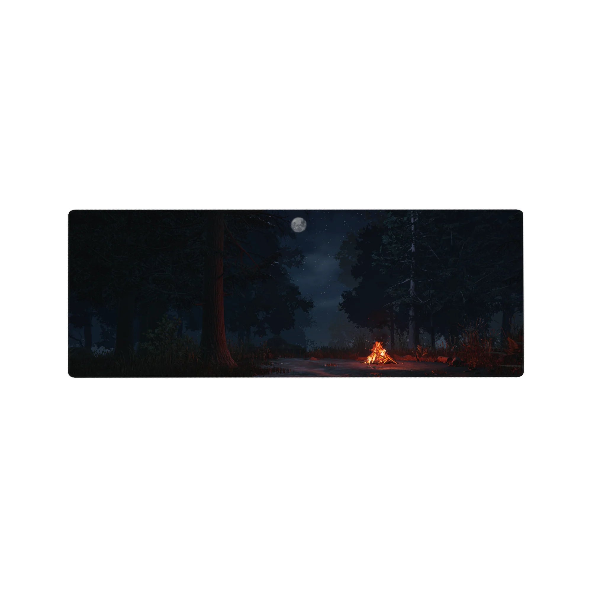 Fantasy Landscapes Deskmat | Mousepad | Deskpad - Moonlit Camp