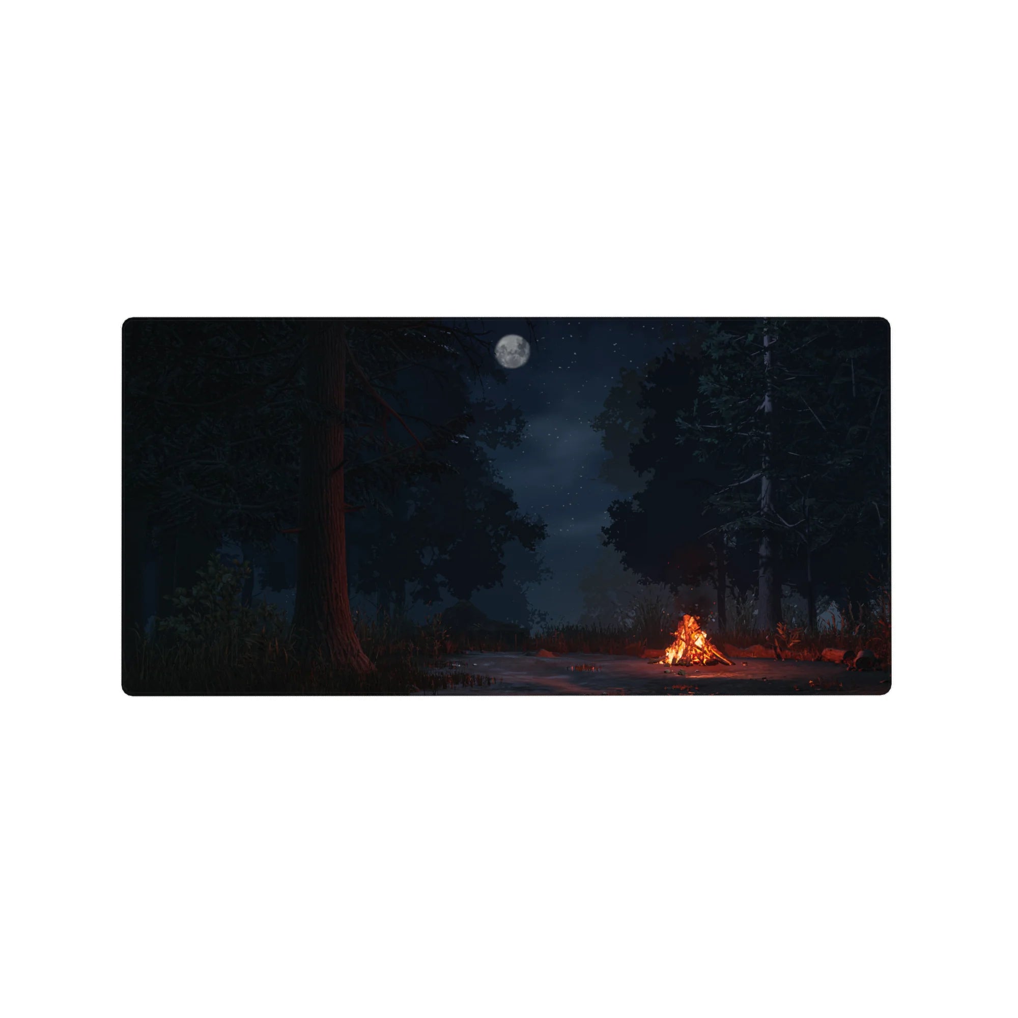 Fantasy Landscapes Deskmat | Mousepad | Deskpad - Moonlit Camp