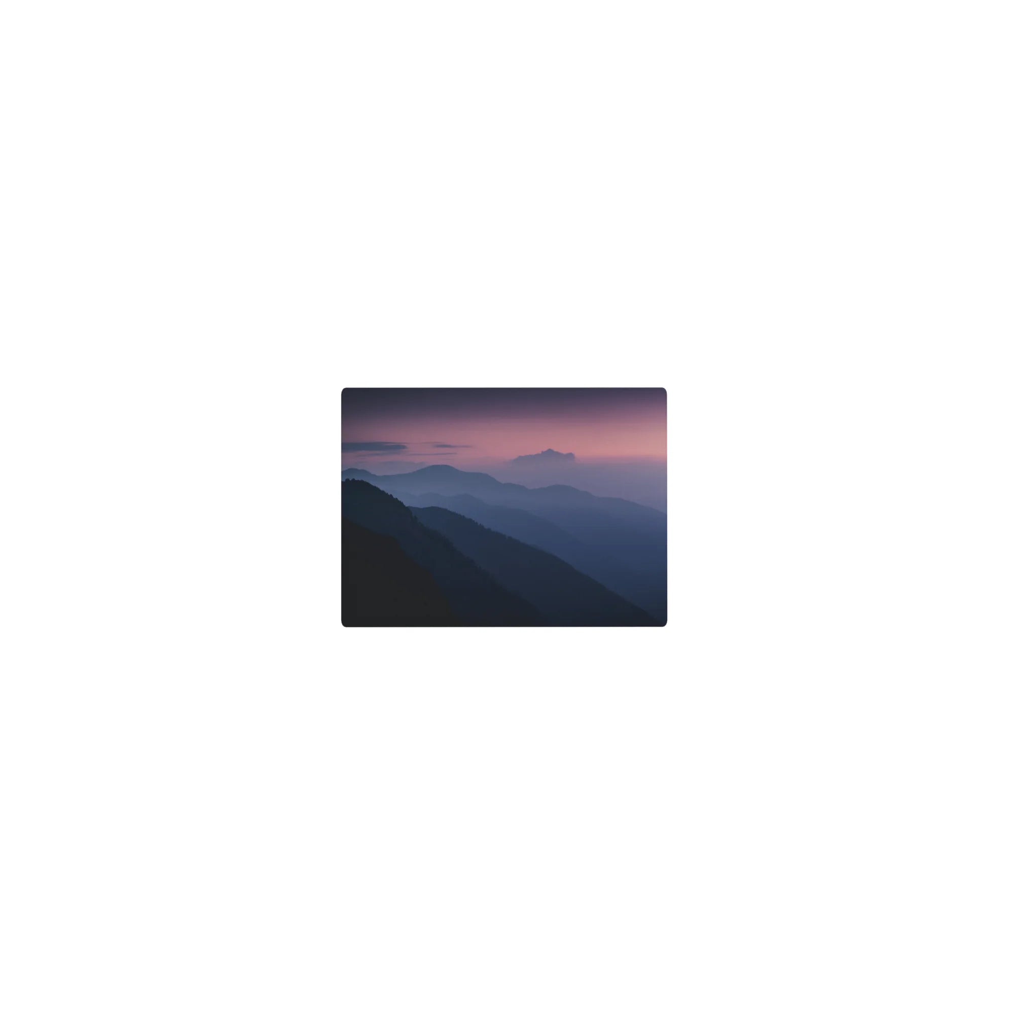 Nature Landscapes Deskmat | Mousepad | Deskpad - Twilight Peaks